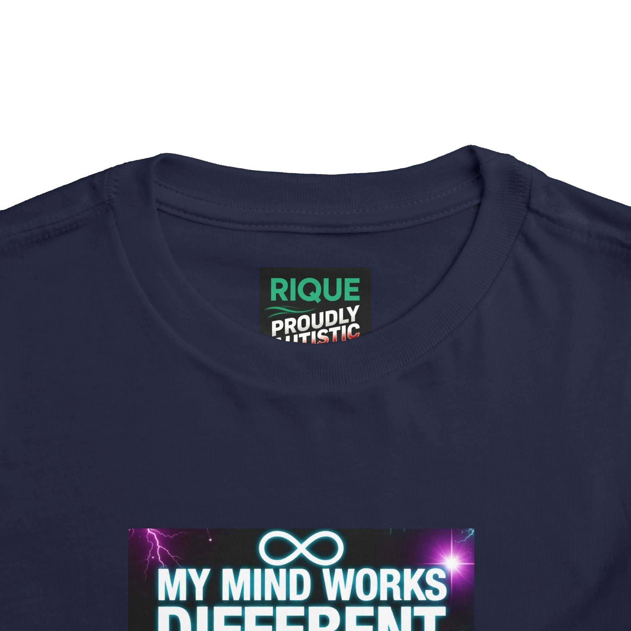 Toddler Tee — "My Mind Works Different I'm Just Special" Autism Pride Shirt