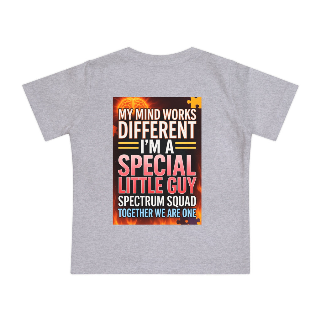 Autism Pride Baby Tee - "My Mind Works Different" Spectrum Squad Short Sleeve