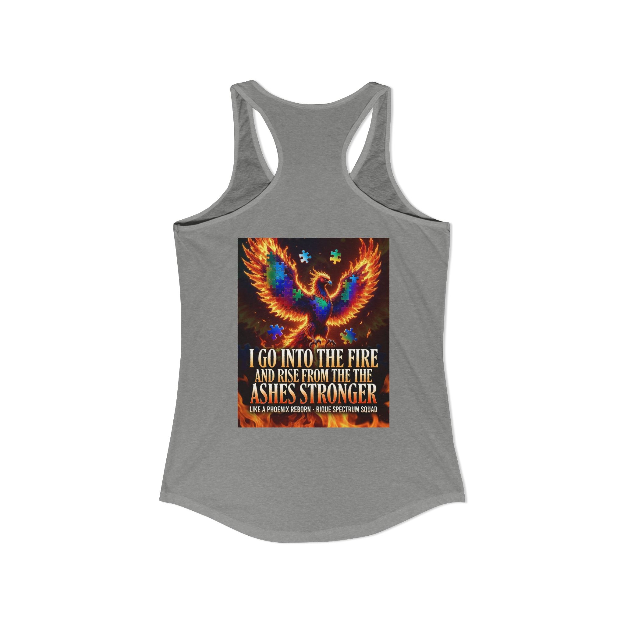 Spectrum Squad Women's Racerback Tank — Autism Pride Slim Fit Edition
