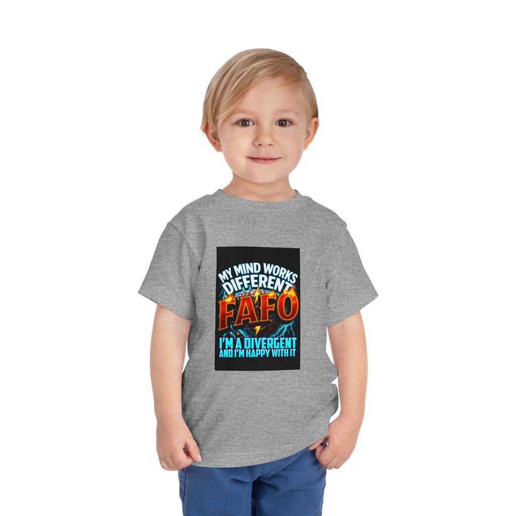 Toddler Tee — "My Mind Works Different" Autism Spectrum Pride Kids Shirt