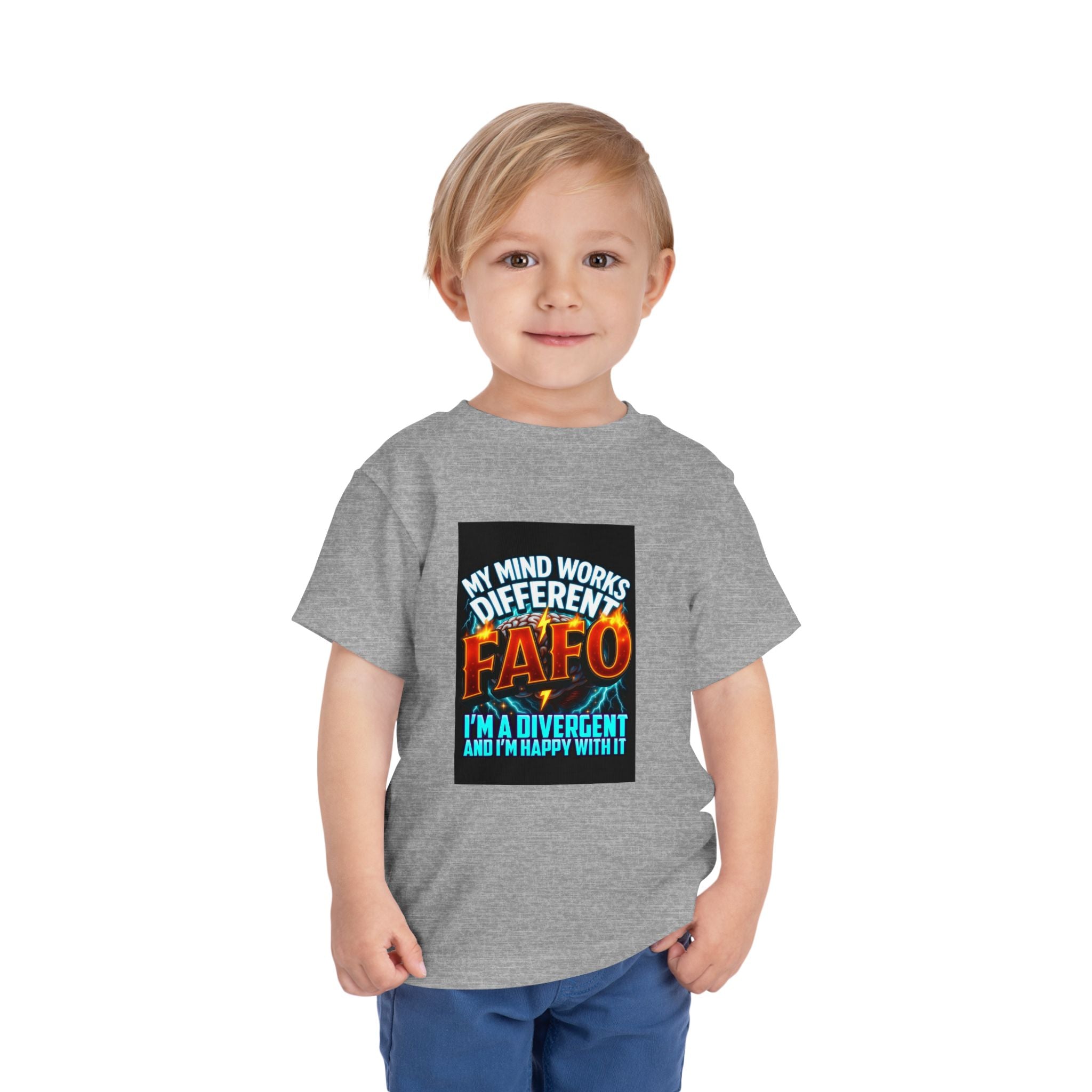 Toddler Tee — "My Mind Works Different" Autism Spectrum Pride Kids Shirt