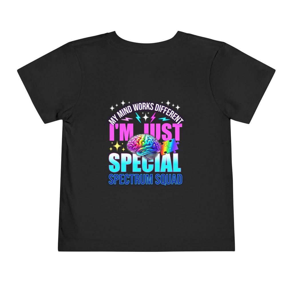 Toddler Tee — "My Mind Works Different" Autism Spectrum Pride Kids Shirt