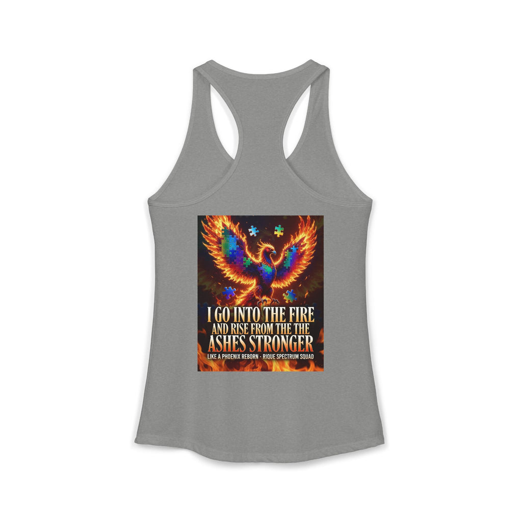 Spectrum Squad Women's Racerback Tank — Autism Pride Slim Fit Edition