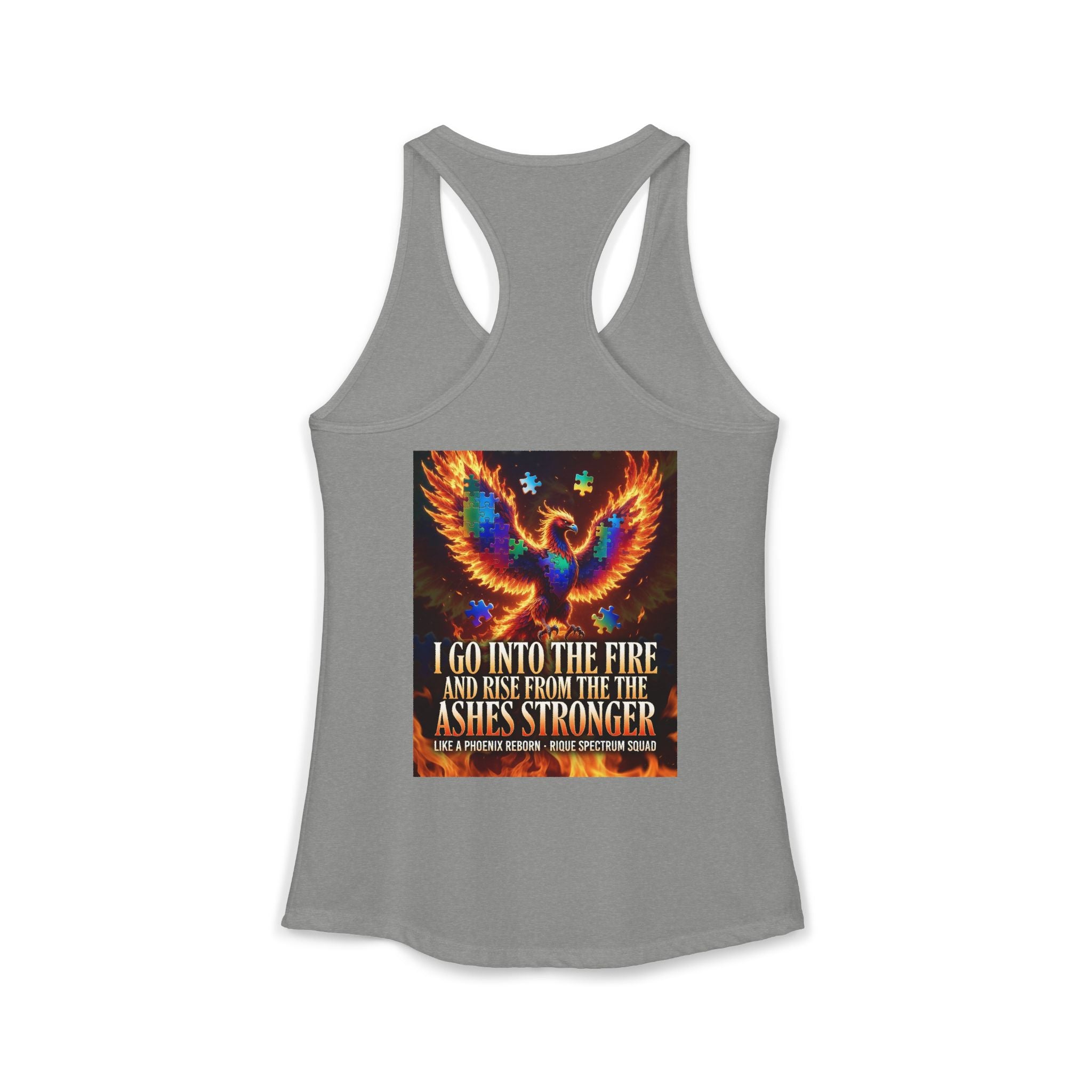 Spectrum Squad Women's Racerback Tank — Autism Pride Slim Fit Edition