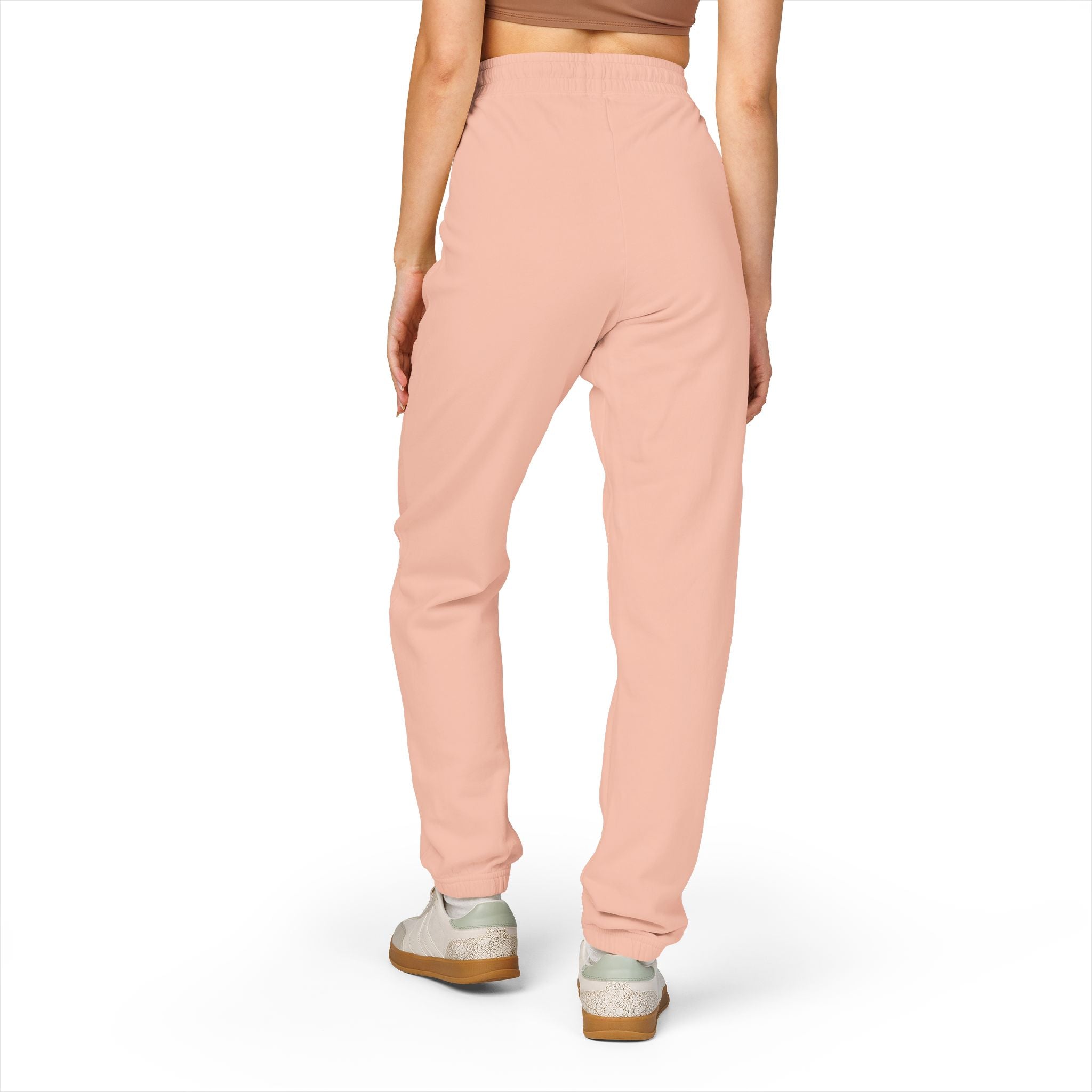 Sweatpants — Patchwork Floral 'Good Vibes' Fleece Joggers