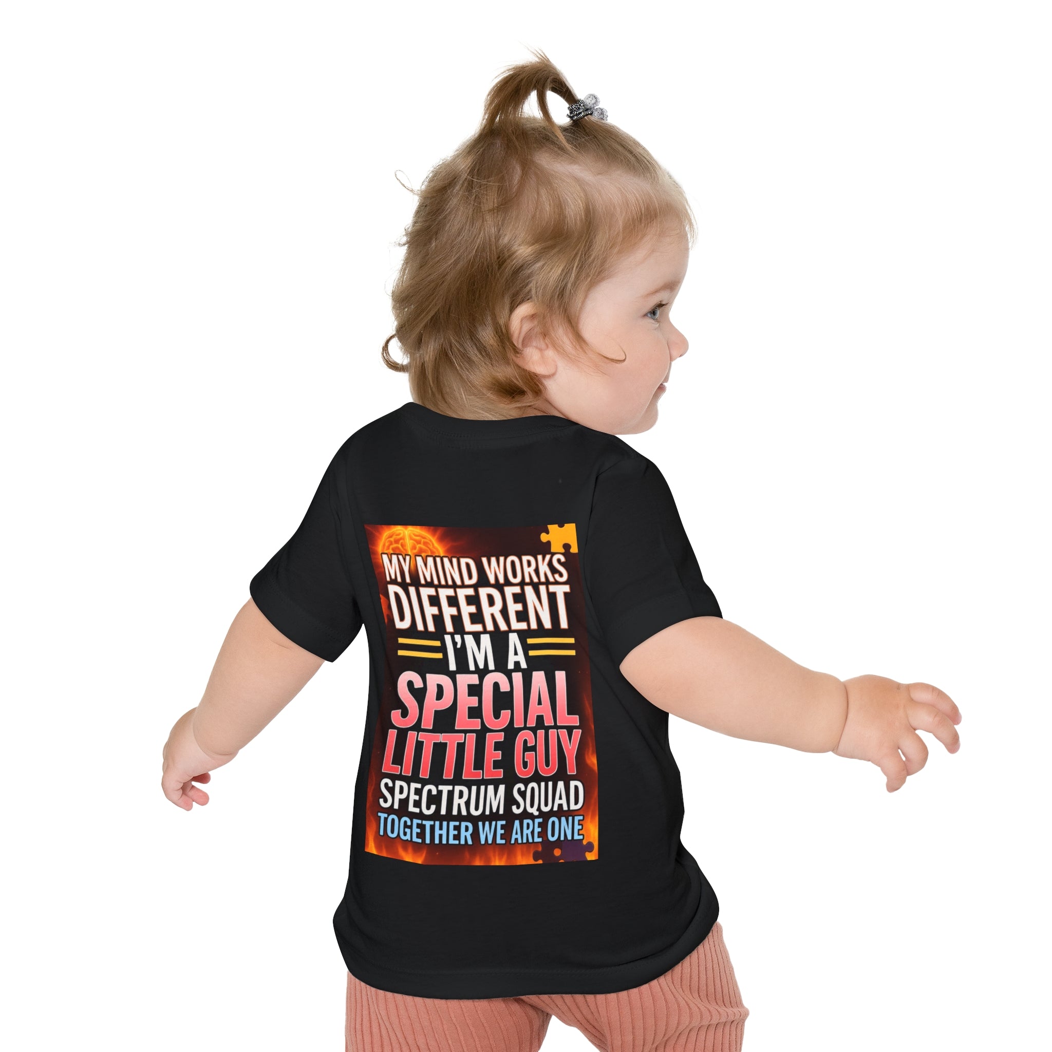 Autism Pride Baby Tee - "My Mind Works Different" Spectrum Squad Short Sleeve