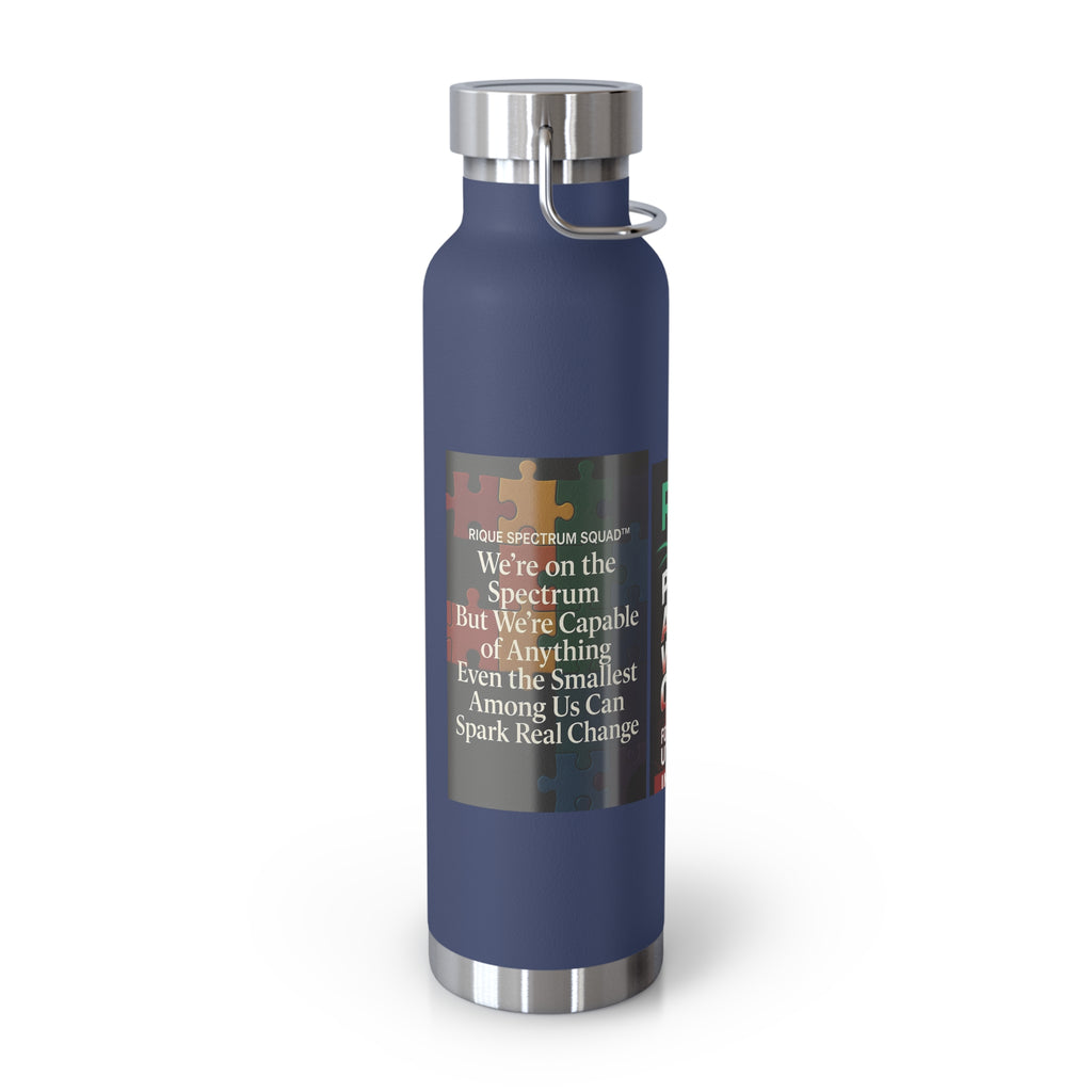 Autism Awareness 22oz Insulated Bottle — Rainbow Multi-Color Collection