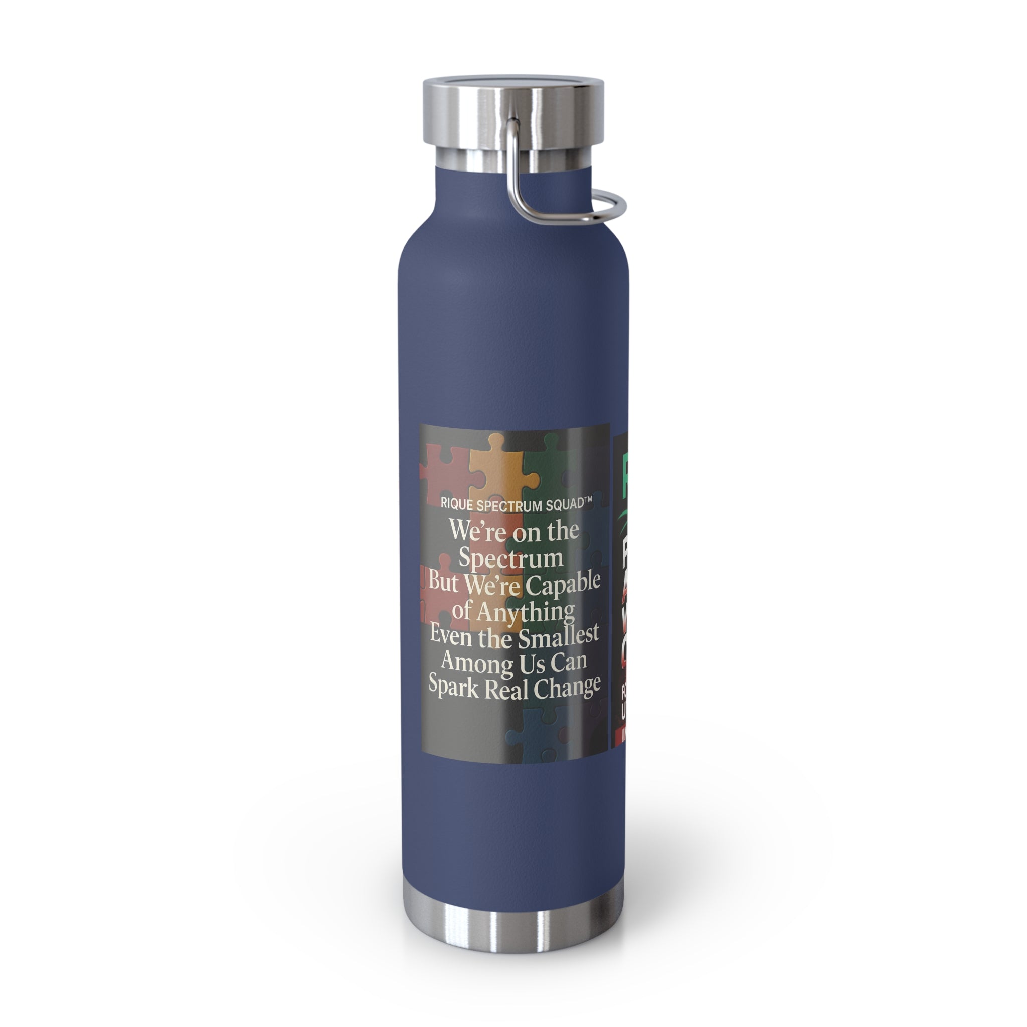 Autism Awareness 22oz Insulated Bottle — Rainbow Multi-Color Collection