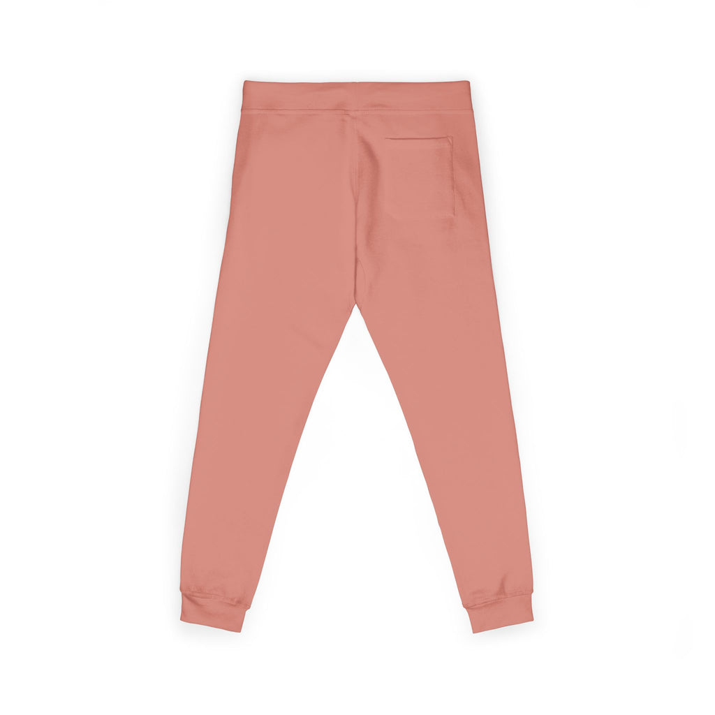 Embroidered Colorblock QR Joggers — Casual Fleece Sweatpants