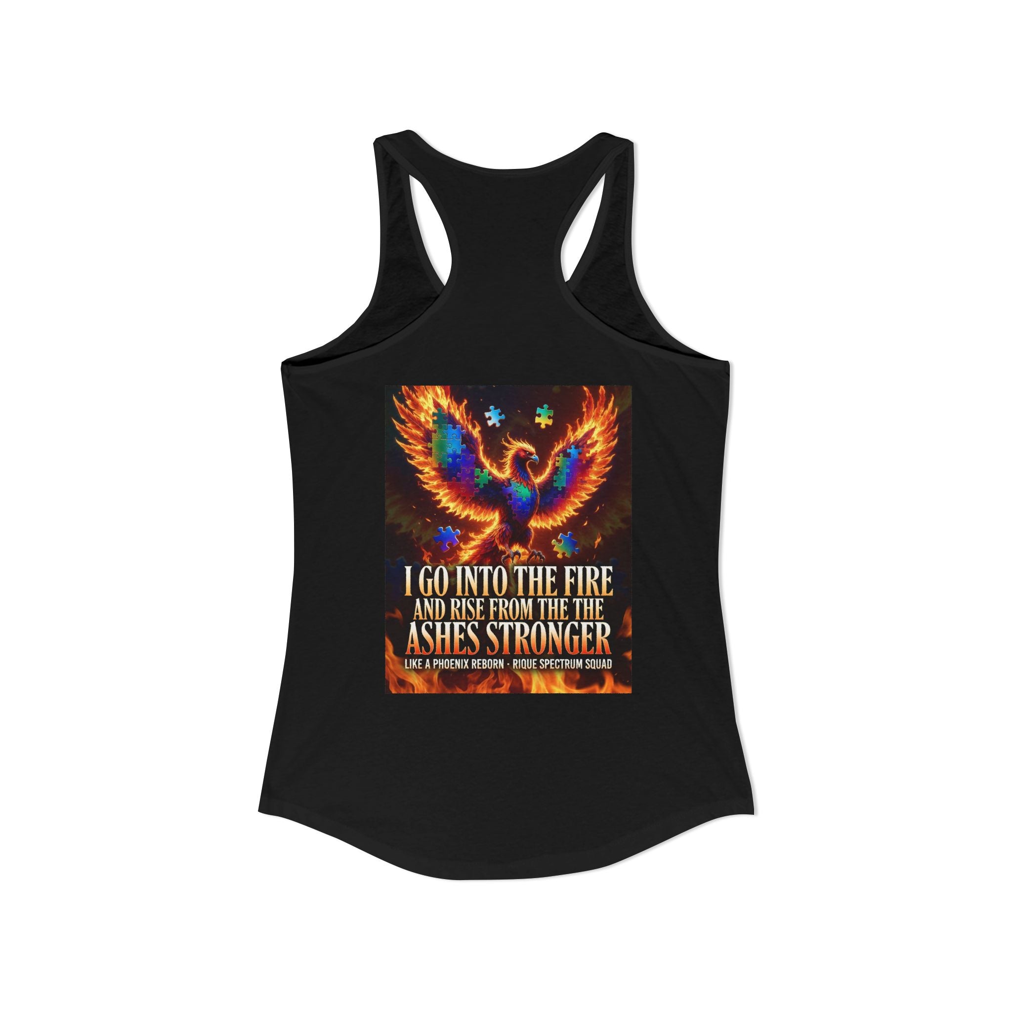 Spectrum Squad Women's Racerback Tank — Autism Pride Slim Fit Edition