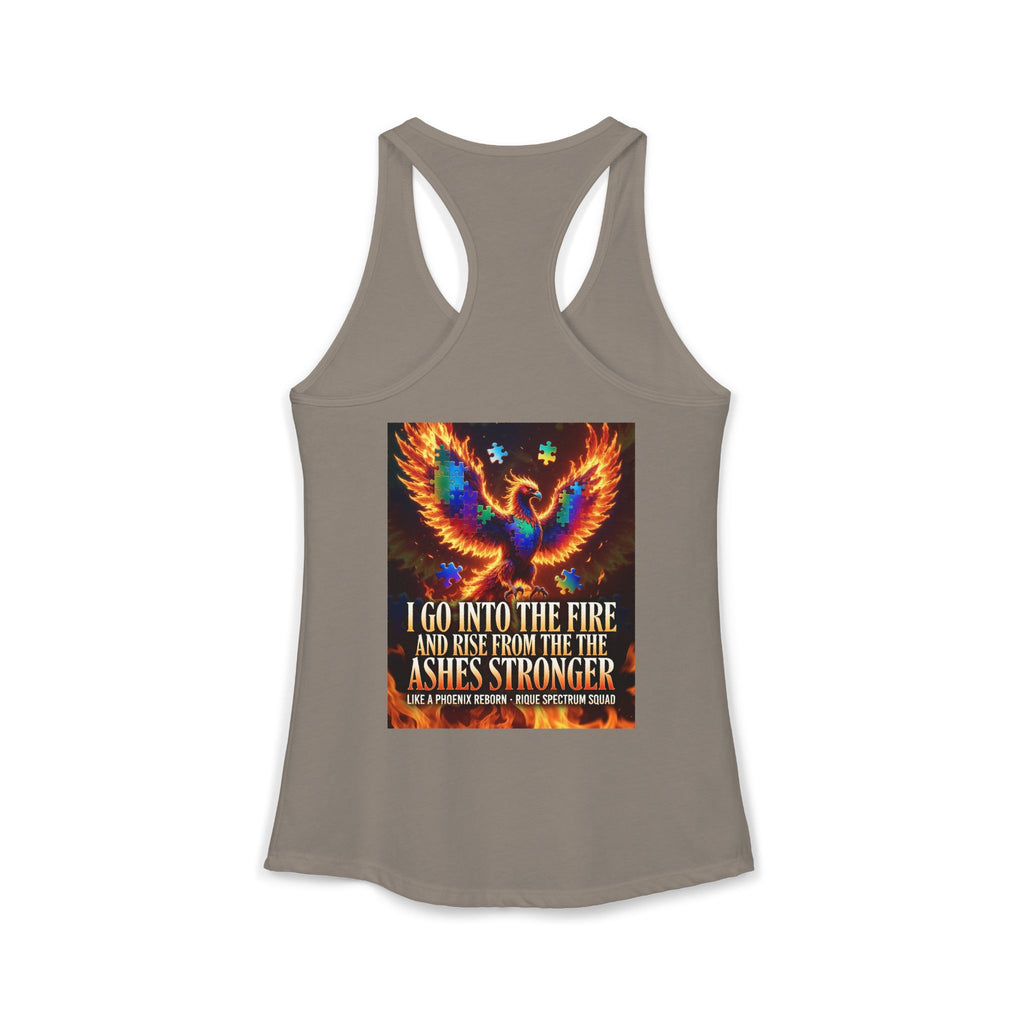 Spectrum Squad Women's Racerback Tank — Autism Pride Slim Fit Edition