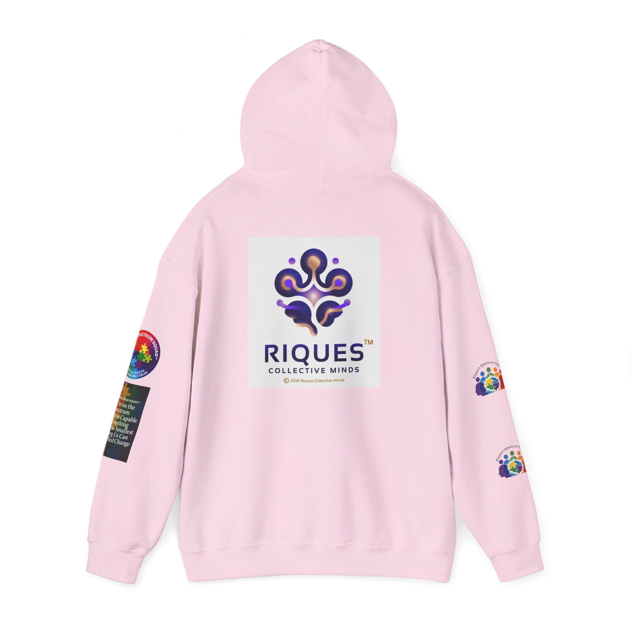 Spectrum Squad Hoodie — Riques Collective Minds Rainbow Logo Sweatshirt