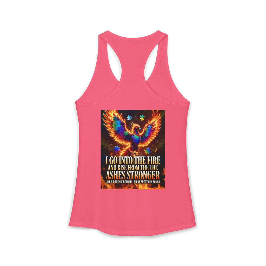 Spectrum Squad Women's Racerback Tank — Autism Pride Slim Fit Edition