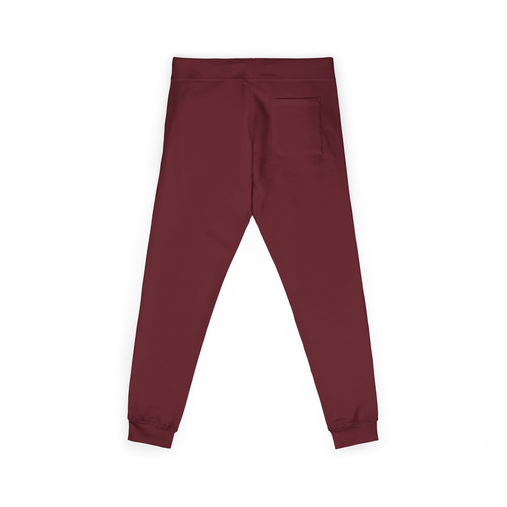 Embroidered Colorblock QR Joggers — Casual Fleece Sweatpants
