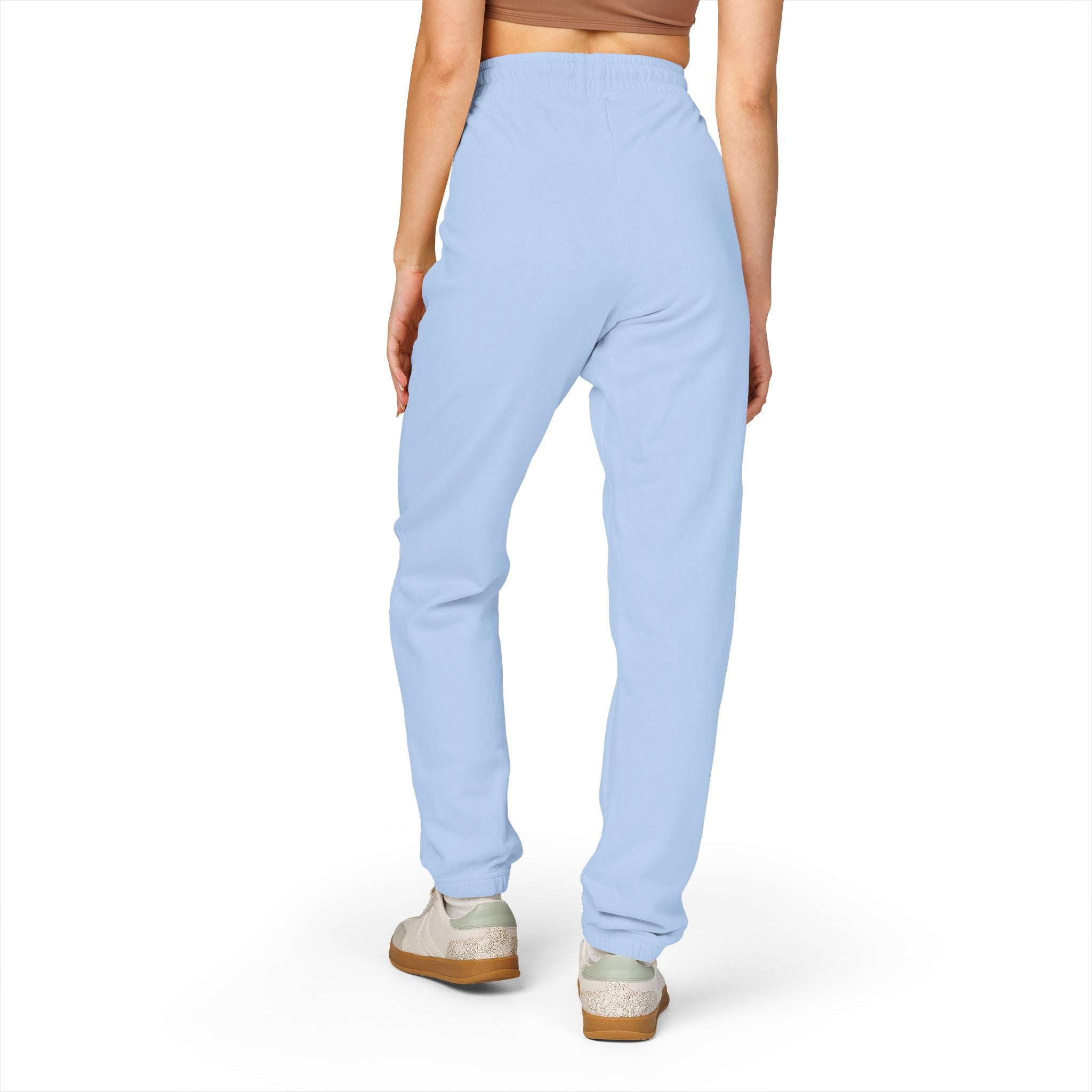 Sweatpants — Patchwork Floral 'Good Vibes' Fleece Joggers
