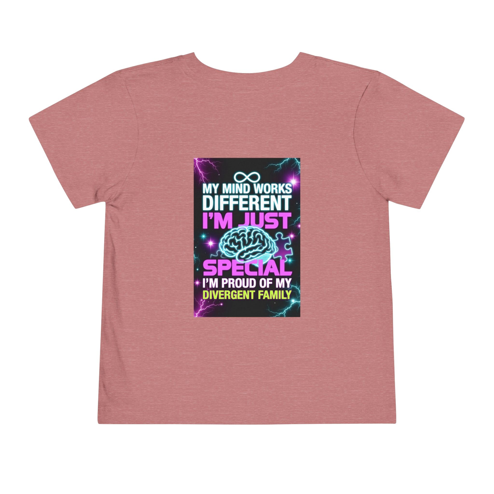 Toddler Tee — "My Mind Works Different, I’m Just Special" Autism Proud Kids Shirt