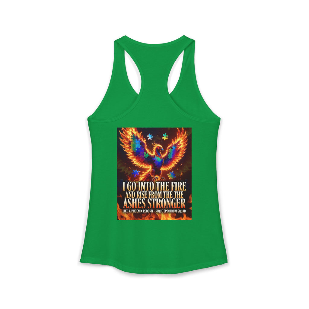 Spectrum Squad Women's Racerback Tank — Autism Pride Slim Fit Edition