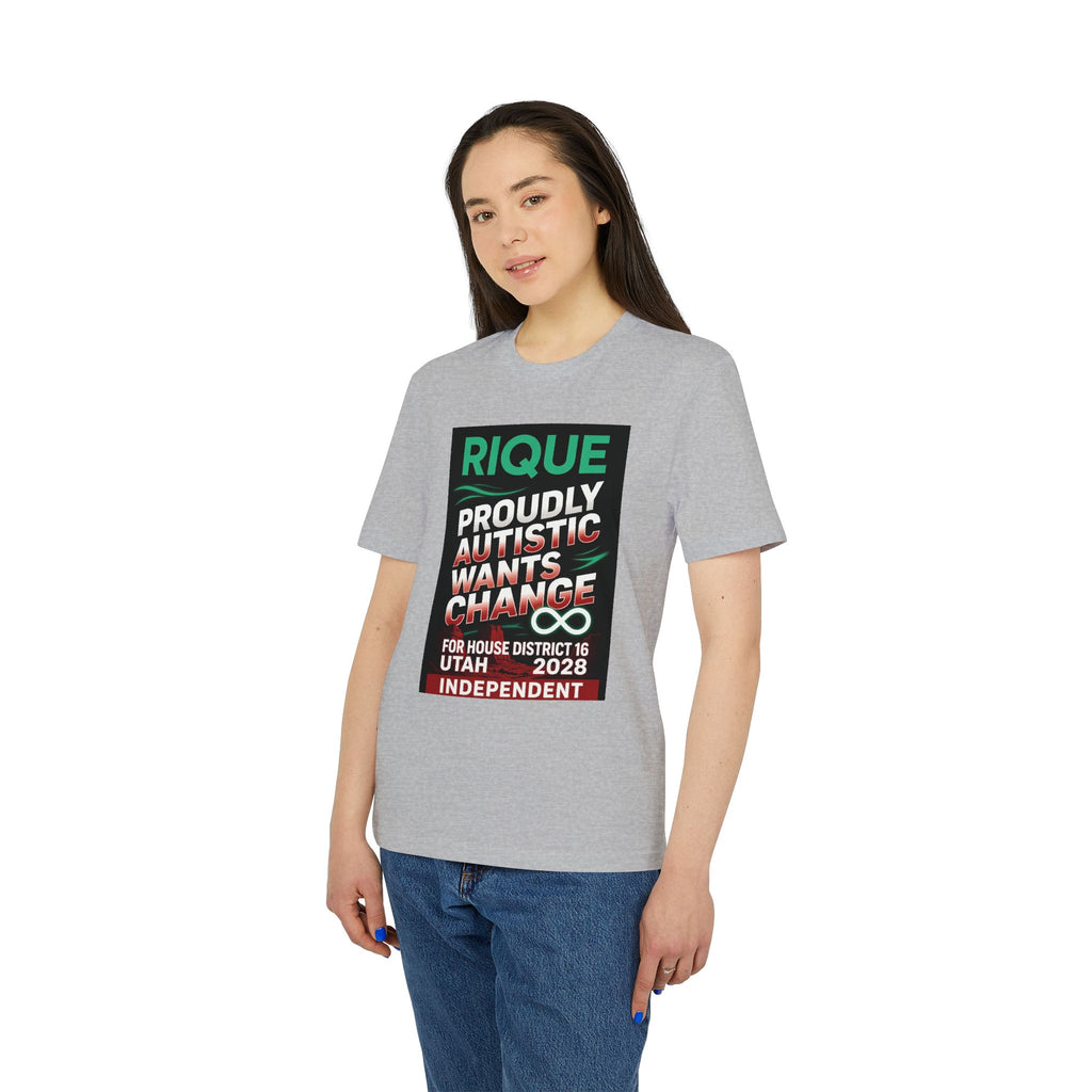 Proudly Autistic Campaign T-Shirt — Rique 2028 House District 16 Independent