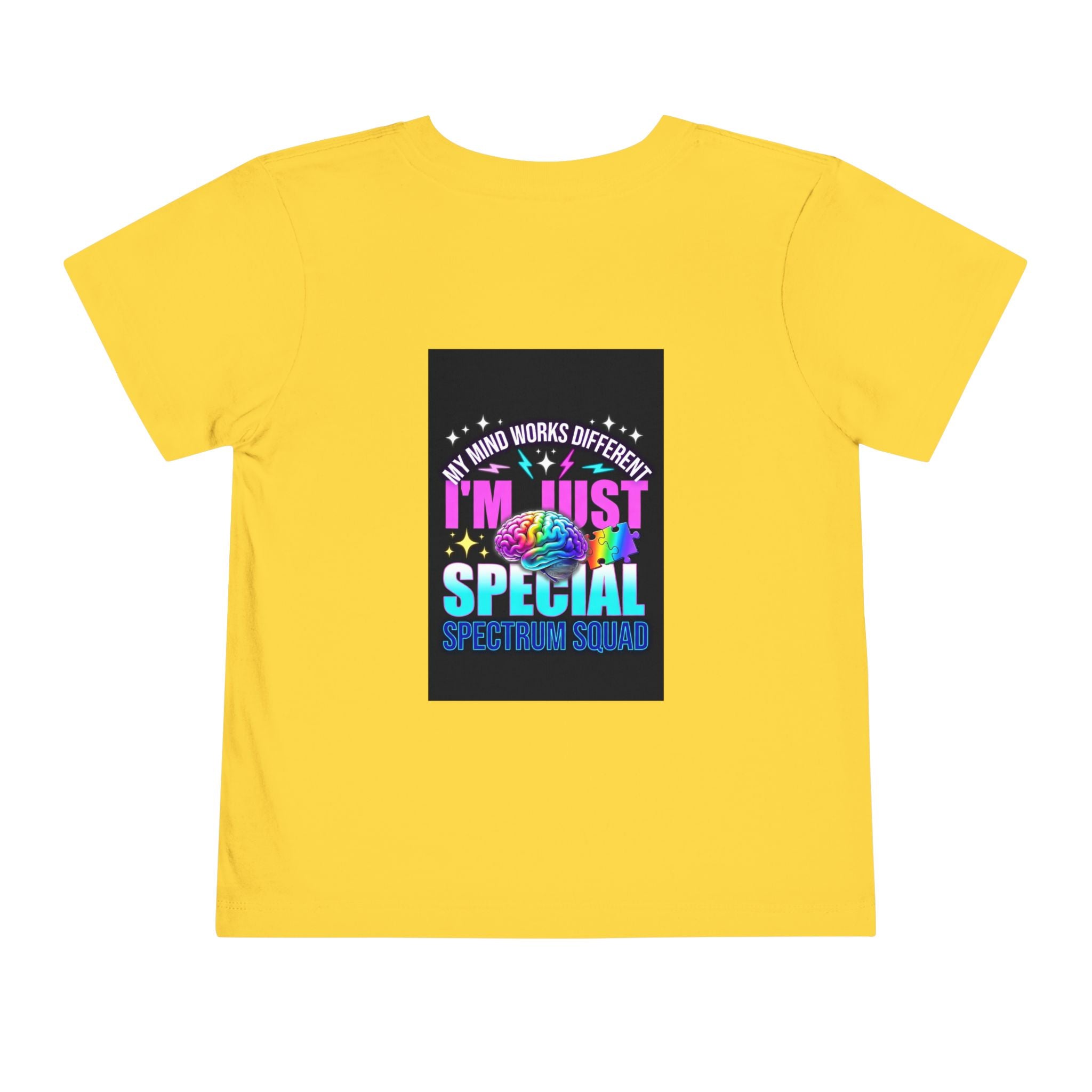 Toddler Tee — "My Mind Works Different I'm Just Special" Autism Pride Shirt