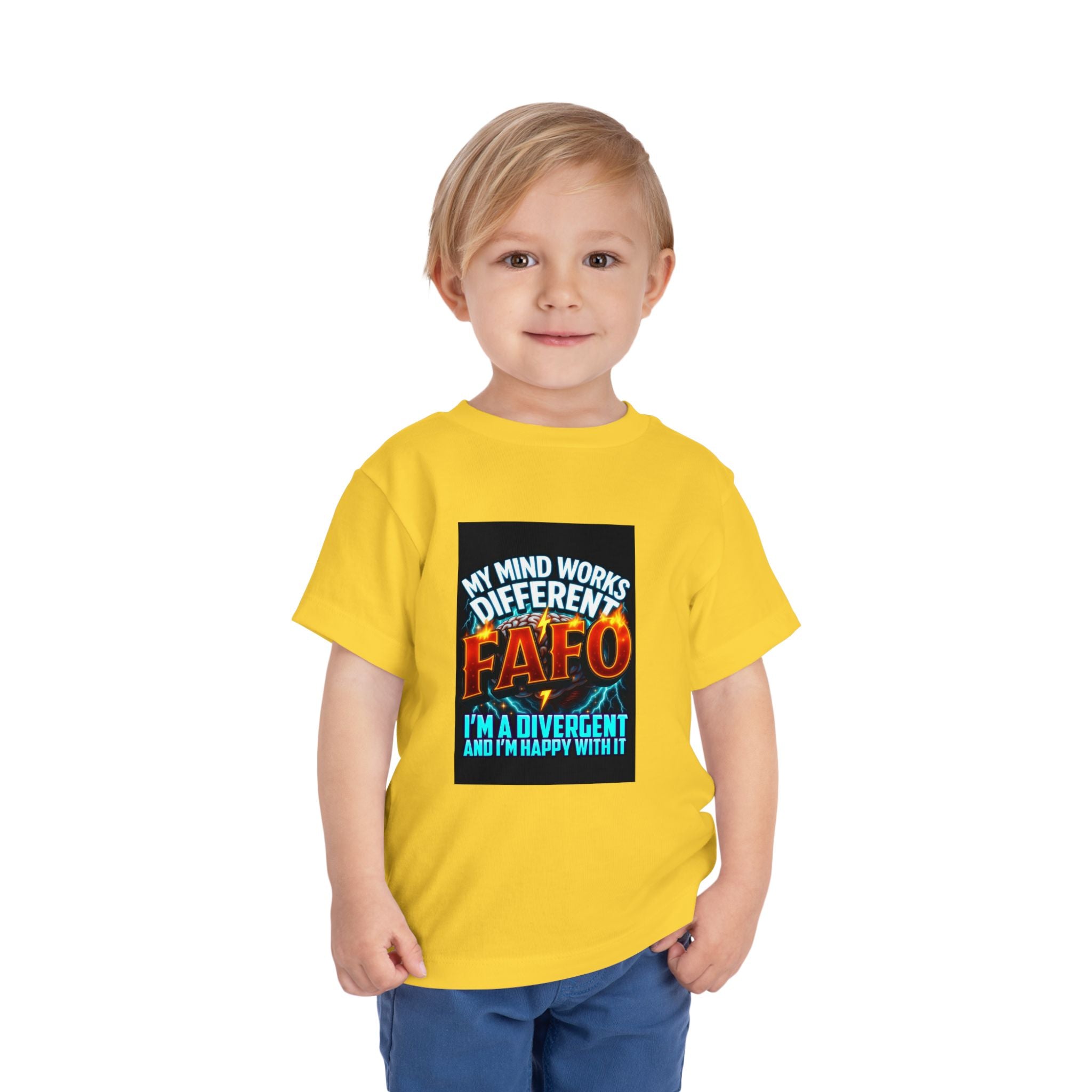 Toddler Tee — "My Mind Works Different" Autism Spectrum Pride Kids Shirt