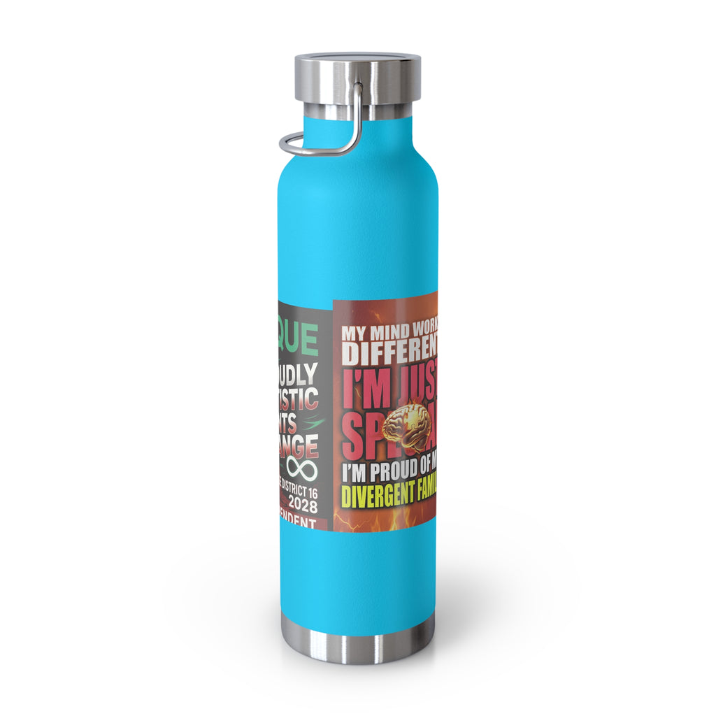 Autism Awareness 22oz Insulated Bottle — Rainbow Multi-Color Collection
