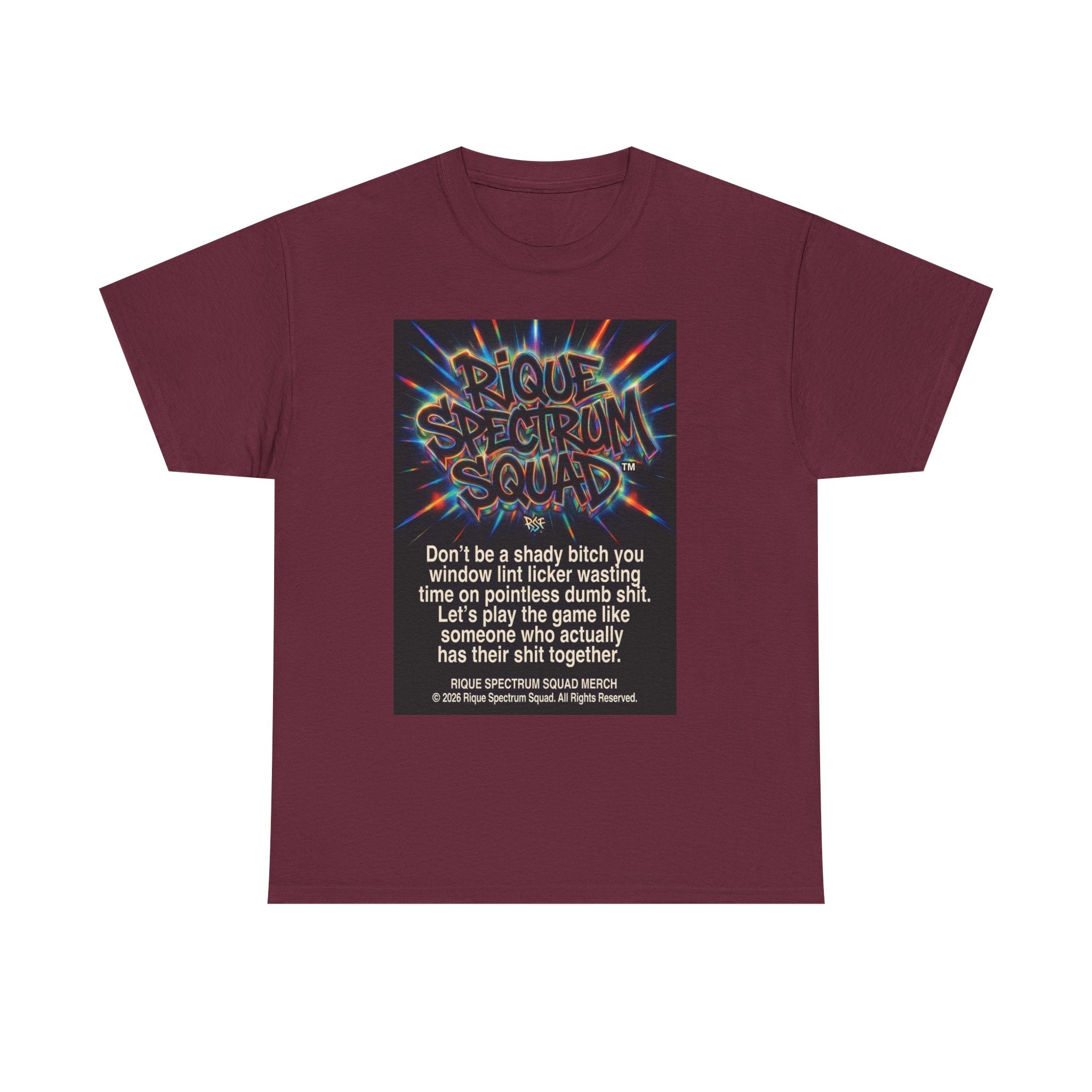 Graphic Tee — "People Say Dream Squad" Neon Text T-Shirt with Quote