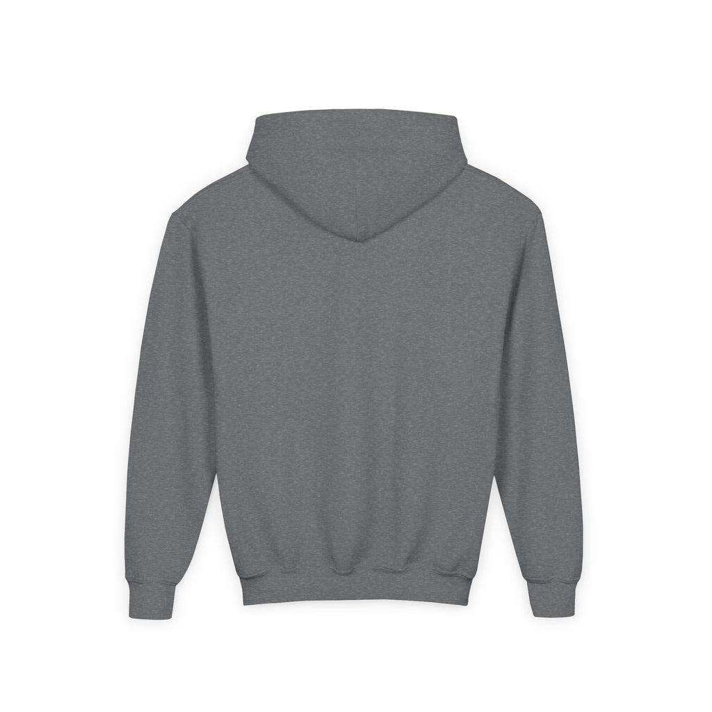 Youth Hoodie — 'Stay Wild, Be Brave' Heart Flame Graphic