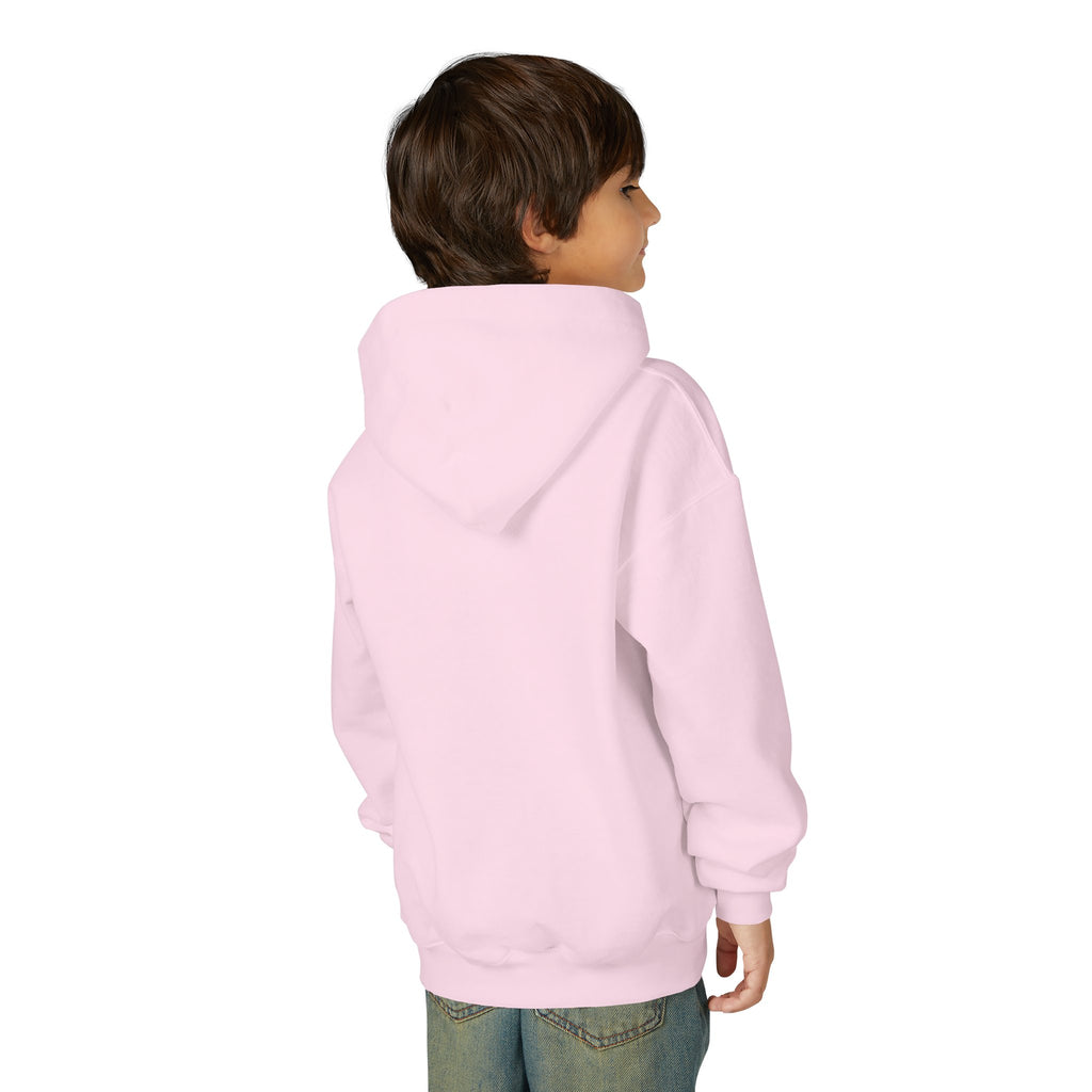Youth Hoodie — 'Stay Wild, Be Brave' Heart Flame Graphic