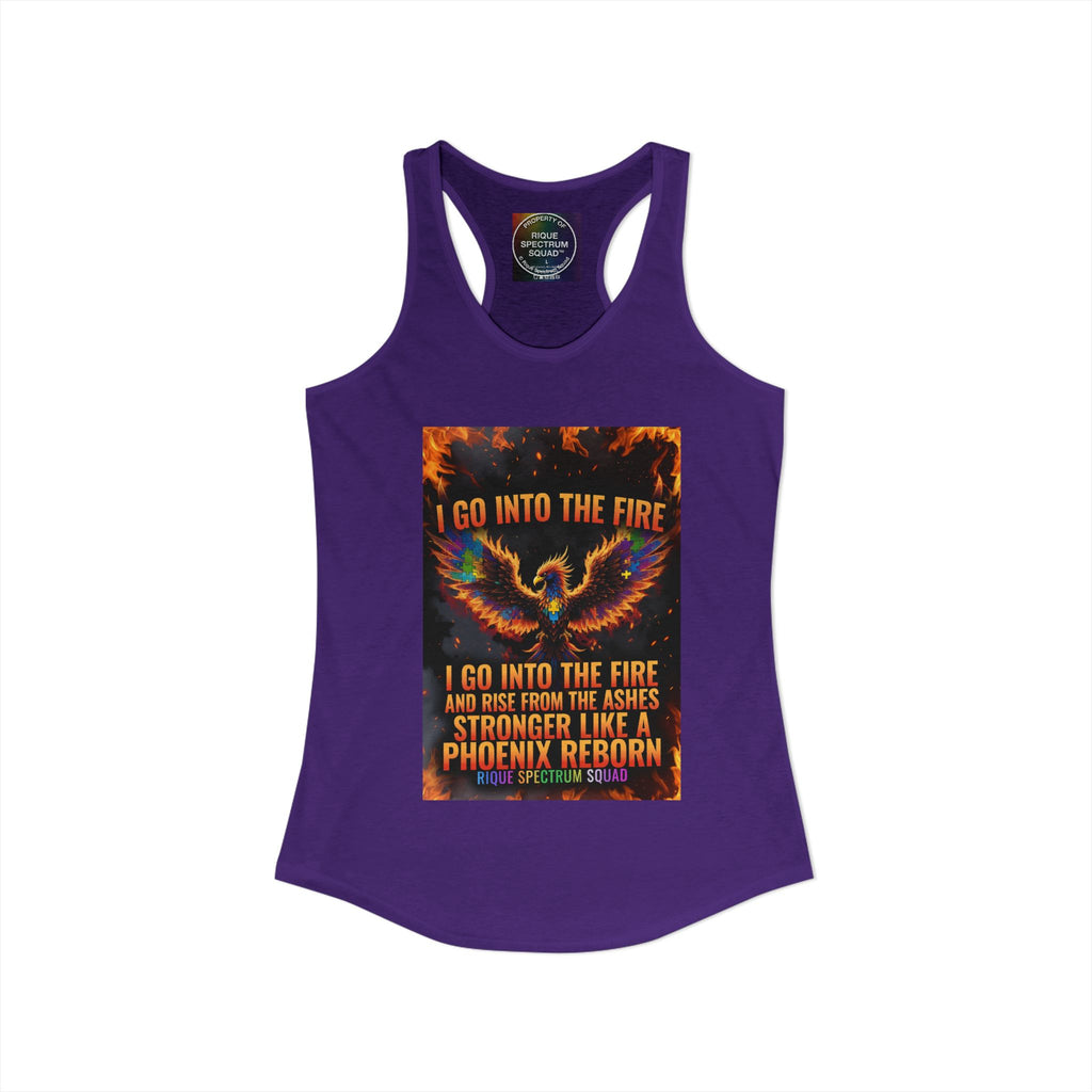 Spectrum Squad Women's Racerback Tank — Autism Pride Slim Fit Edition