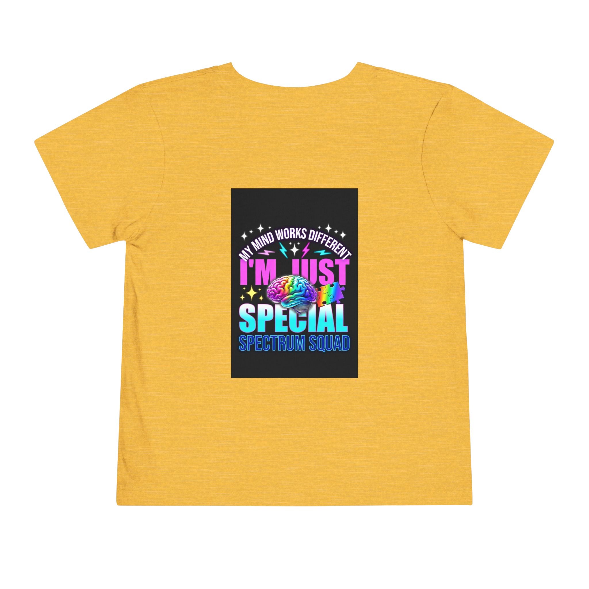 Toddler Tee — "My Mind Works Different I'm Just Special" Autism Pride Shirt