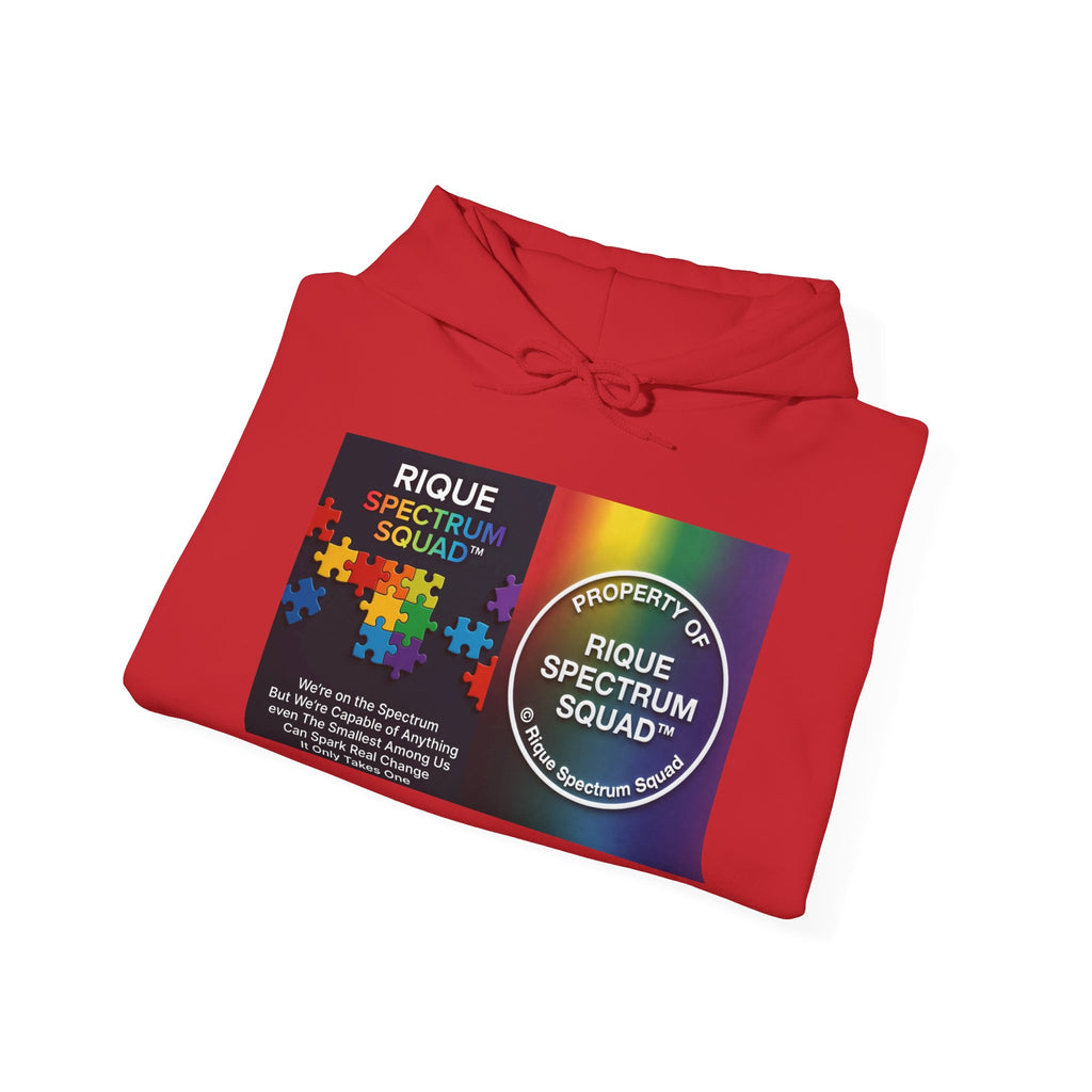 Spectrum Squad Hoodie — Riques Collective Minds Rainbow Logo Sweatshirt