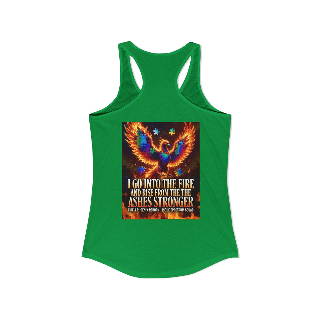 Spectrum Squad Women's Racerback Tank — Autism Pride Slim Fit Edition