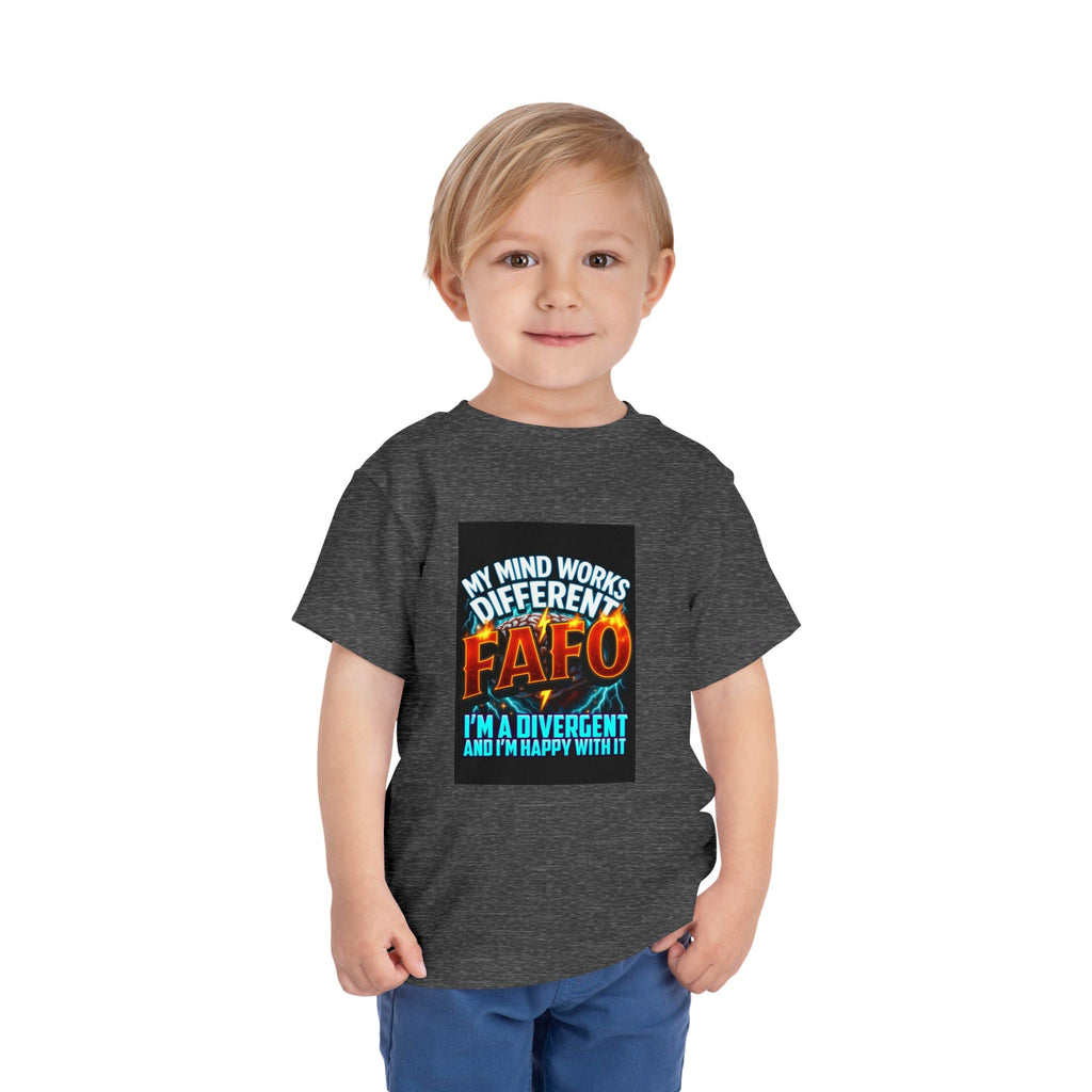 Toddler Tee — "My Mind Works Different" Autism Spectrum Pride Kids Shirt
