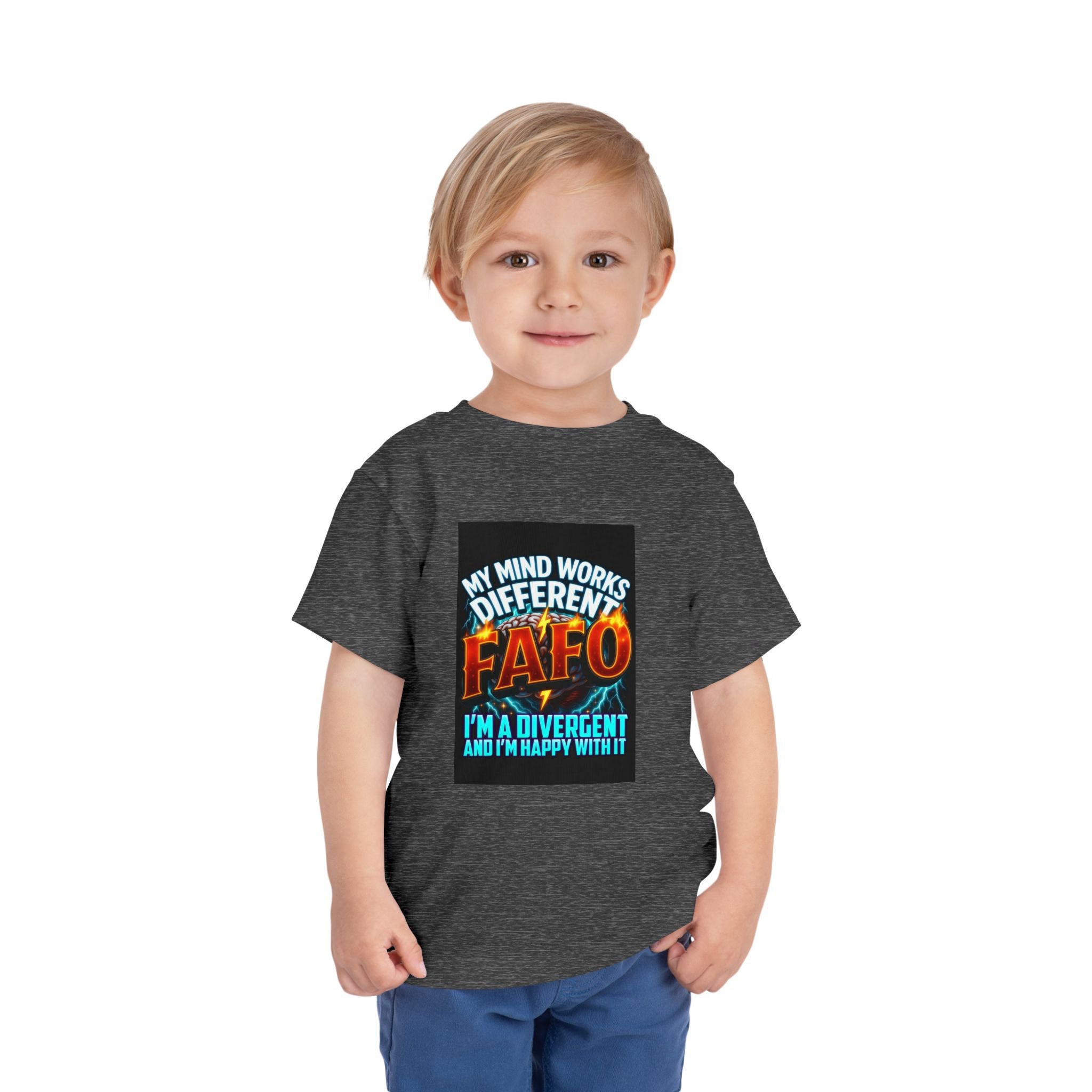 Toddler Tee — "My Mind Works Different" Autism Spectrum Pride Kids Shirt