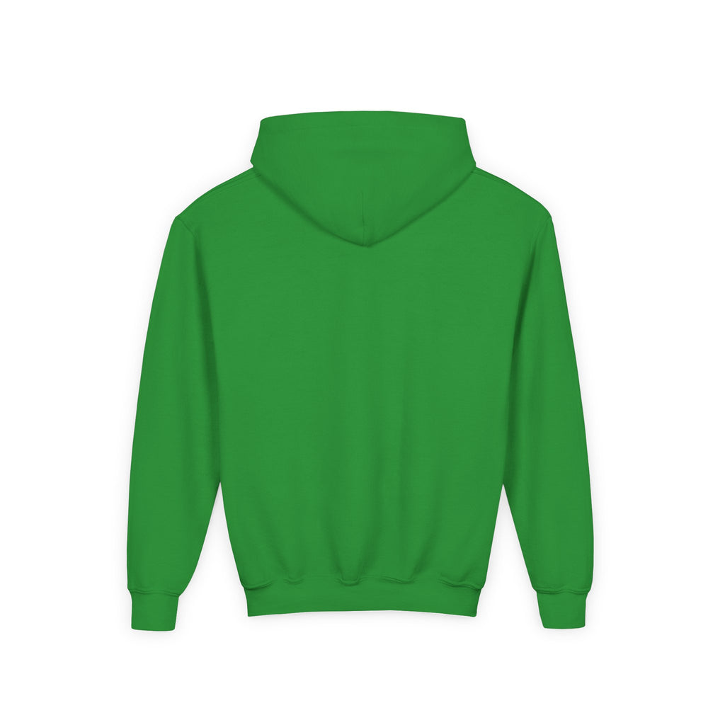 Youth Hoodie — 'Stay Wild, Be Brave' Heart Flame Graphic