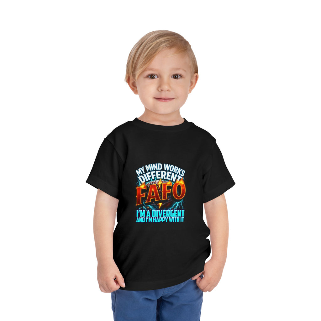 Toddler Tee — "My Mind Works Different" Autism Spectrum Pride Kids Shirt