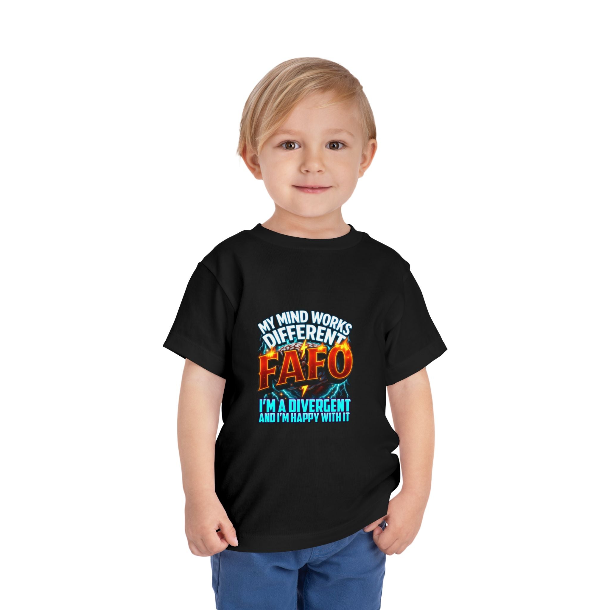 Toddler Tee — "My Mind Works Different" Autism Spectrum Pride Kids Shirt
