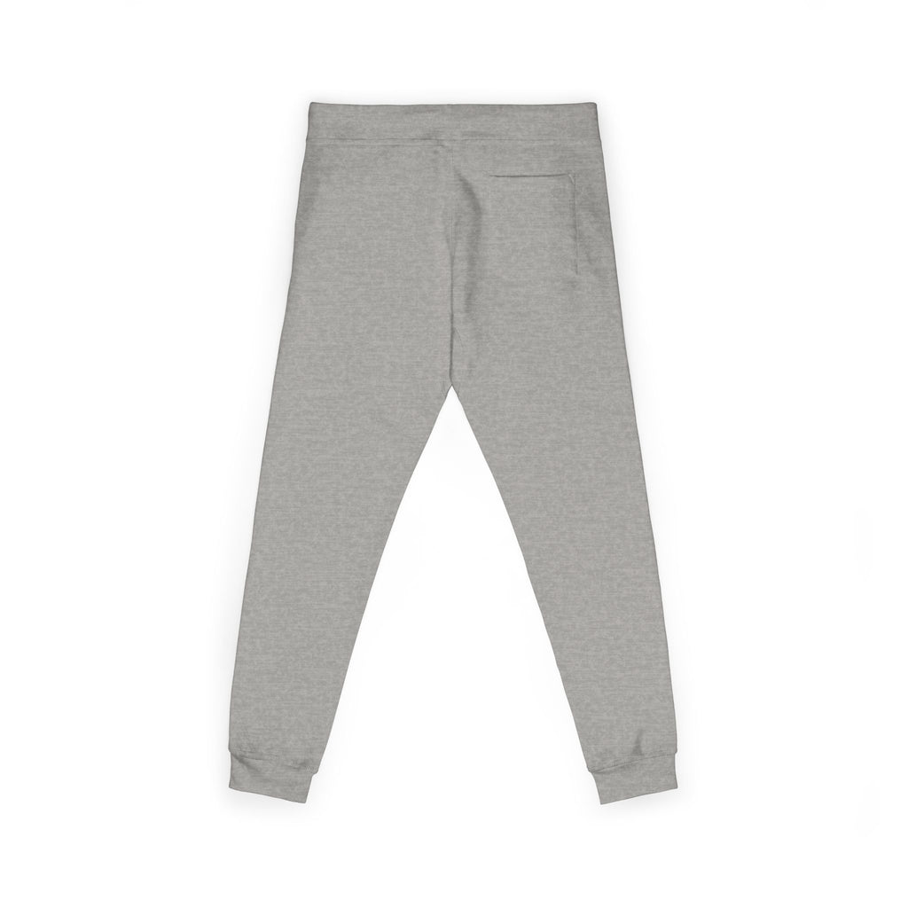 Embroidered Colorblock QR Joggers — Casual Fleece Sweatpants