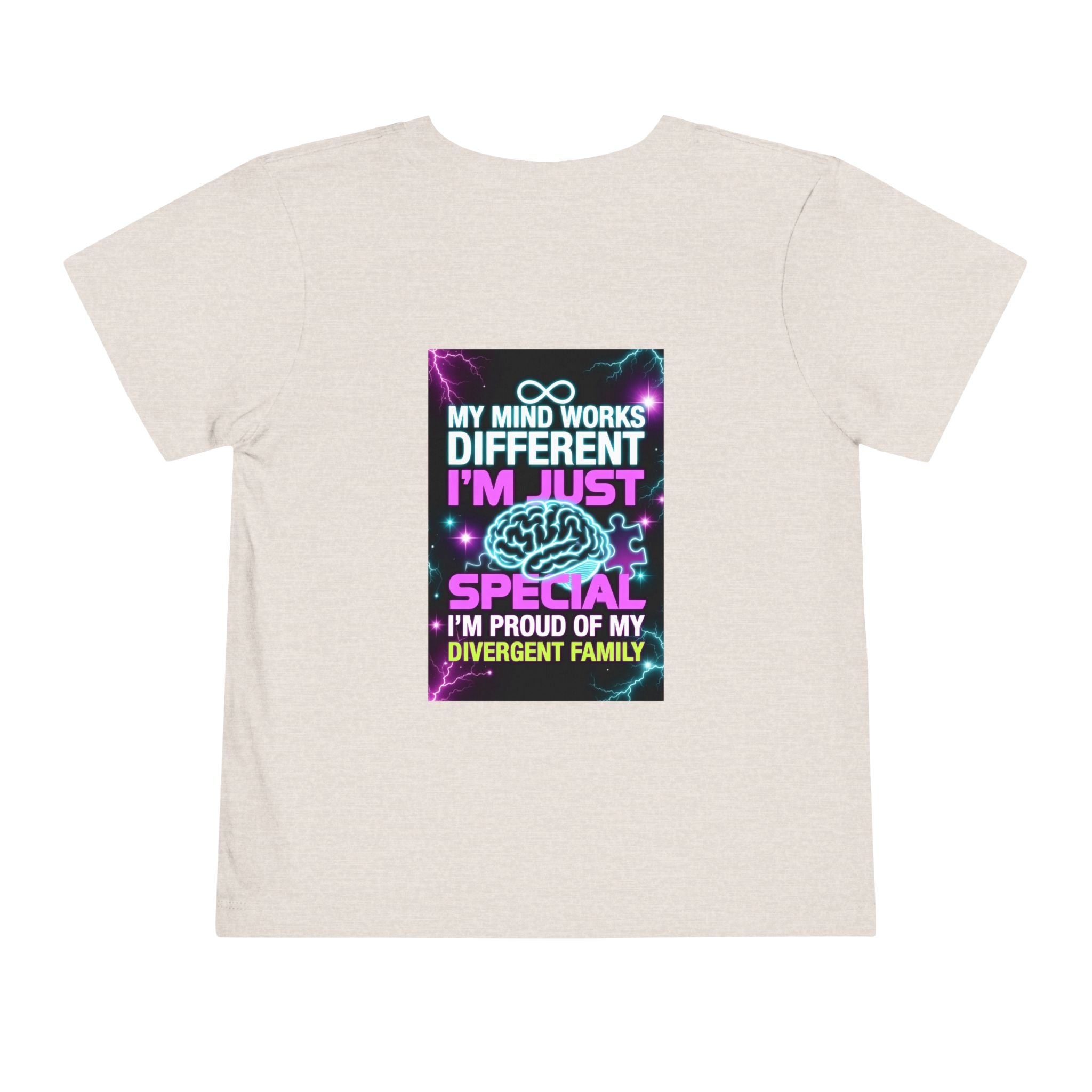 Toddler Tee — "My Mind Works Different, I’m Just Special" Autism Proud Kids Shirt