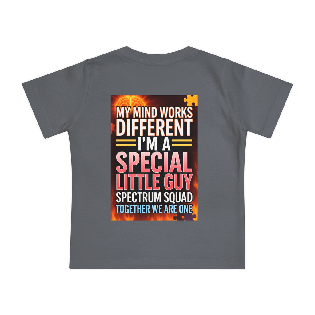 Autism Pride Baby Tee - "My Mind Works Different" Spectrum Squad Short Sleeve