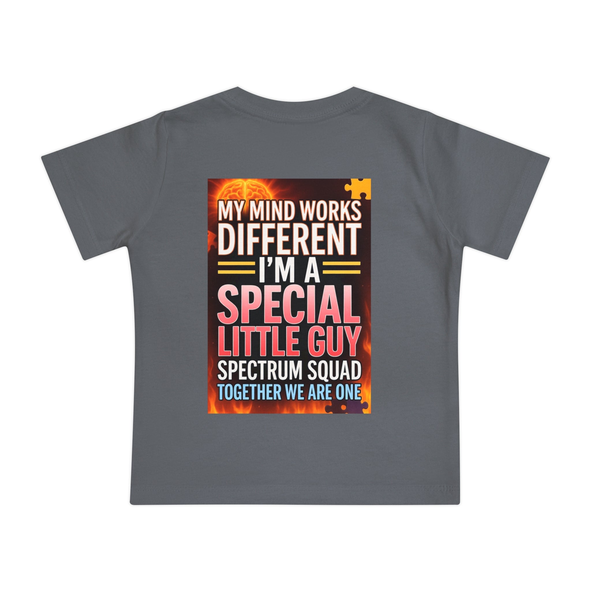 Autism Pride Baby Tee - "My Mind Works Different" Spectrum Squad Short Sleeve