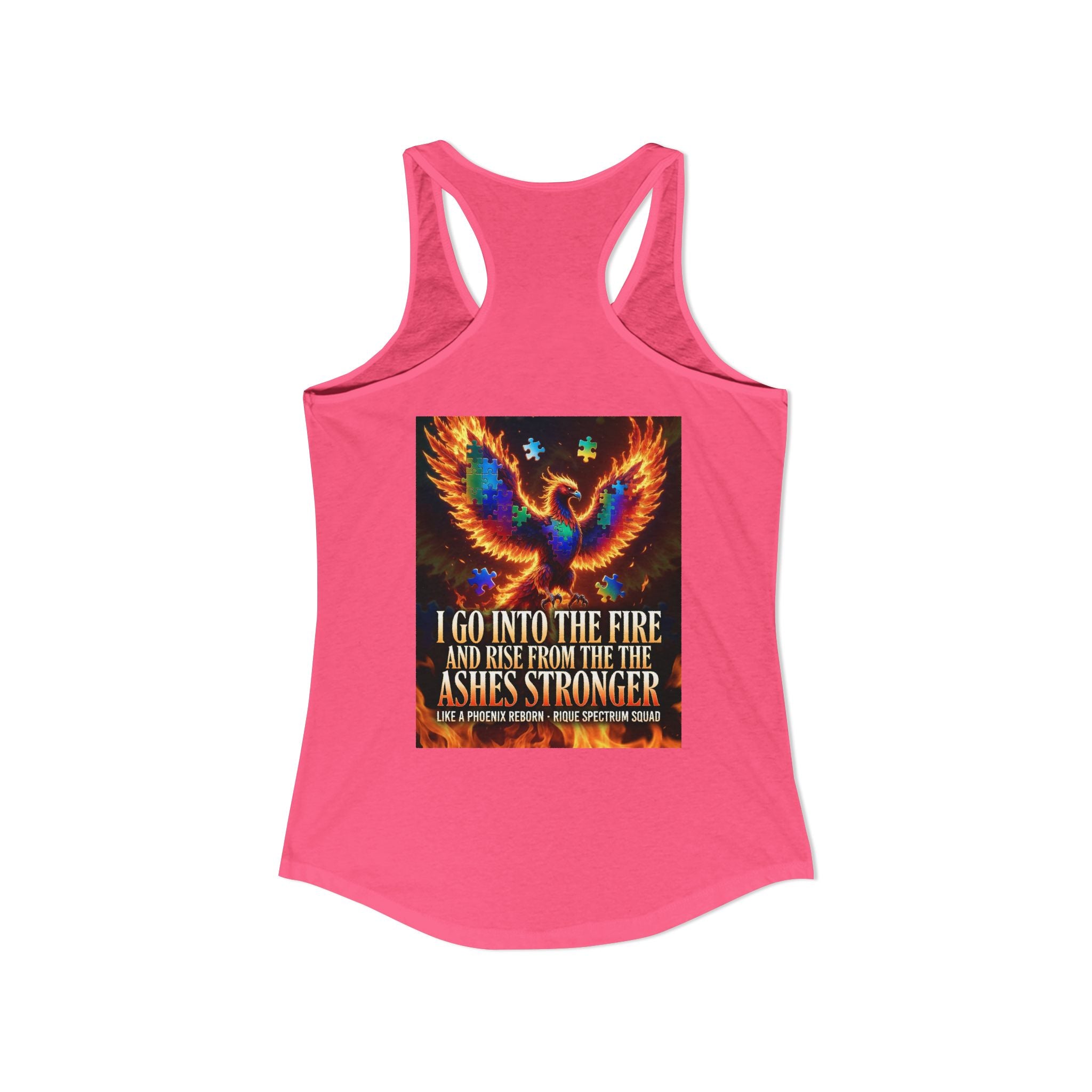 Spectrum Squad Women's Racerback Tank — Autism Pride Slim Fit Edition