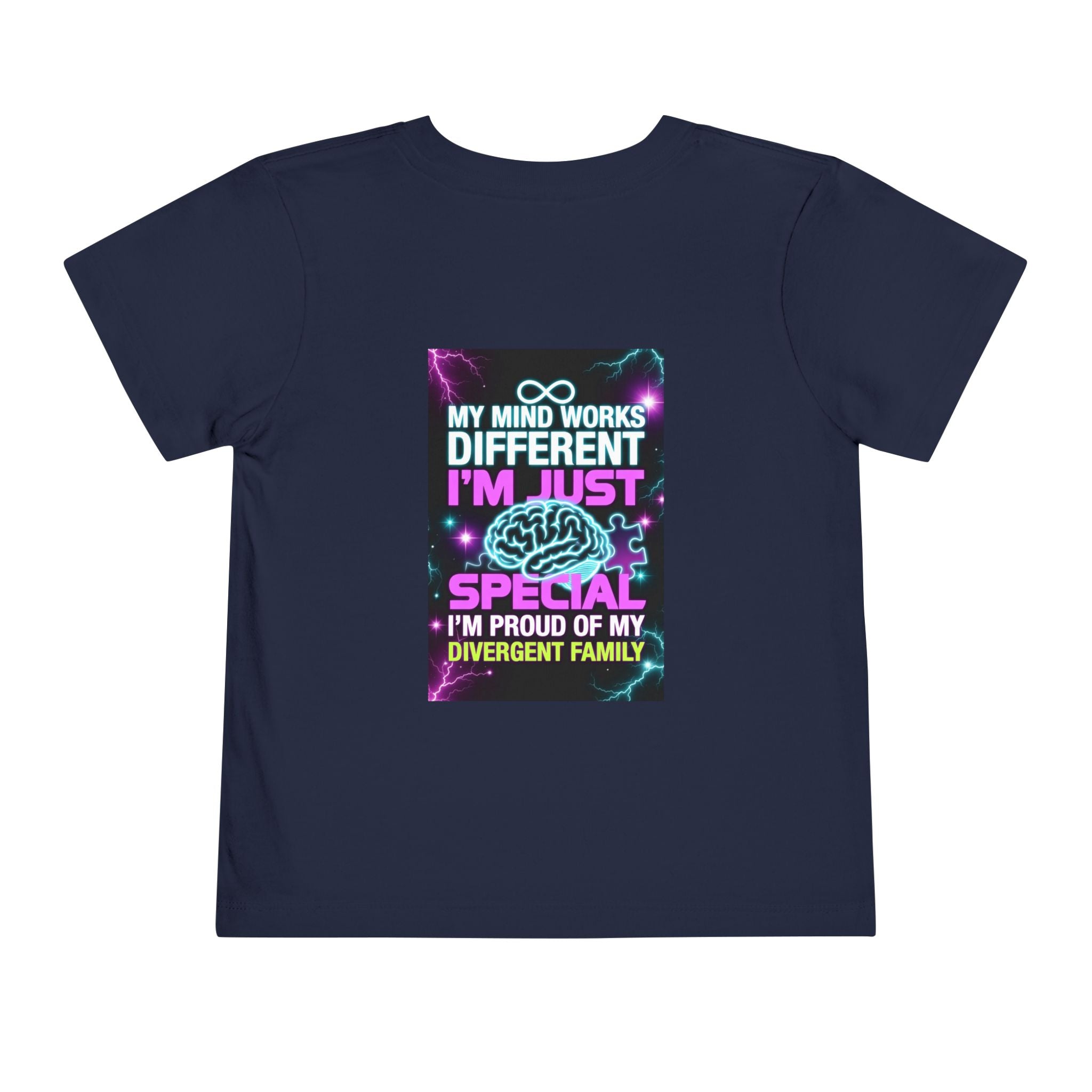 Toddler Tee — "My Mind Works Different, I’m Just Special" Autism Proud Kids Shirt