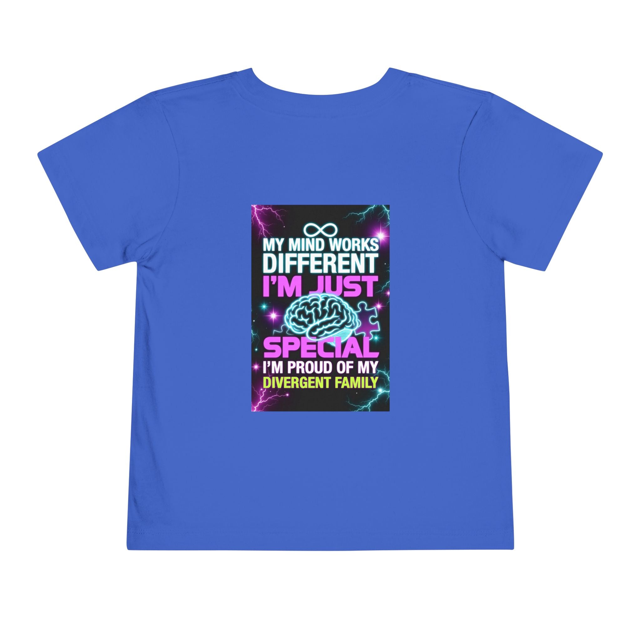 Toddler Tee — "My Mind Works Different, I’m Just Special" Autism Proud Kids Shirt