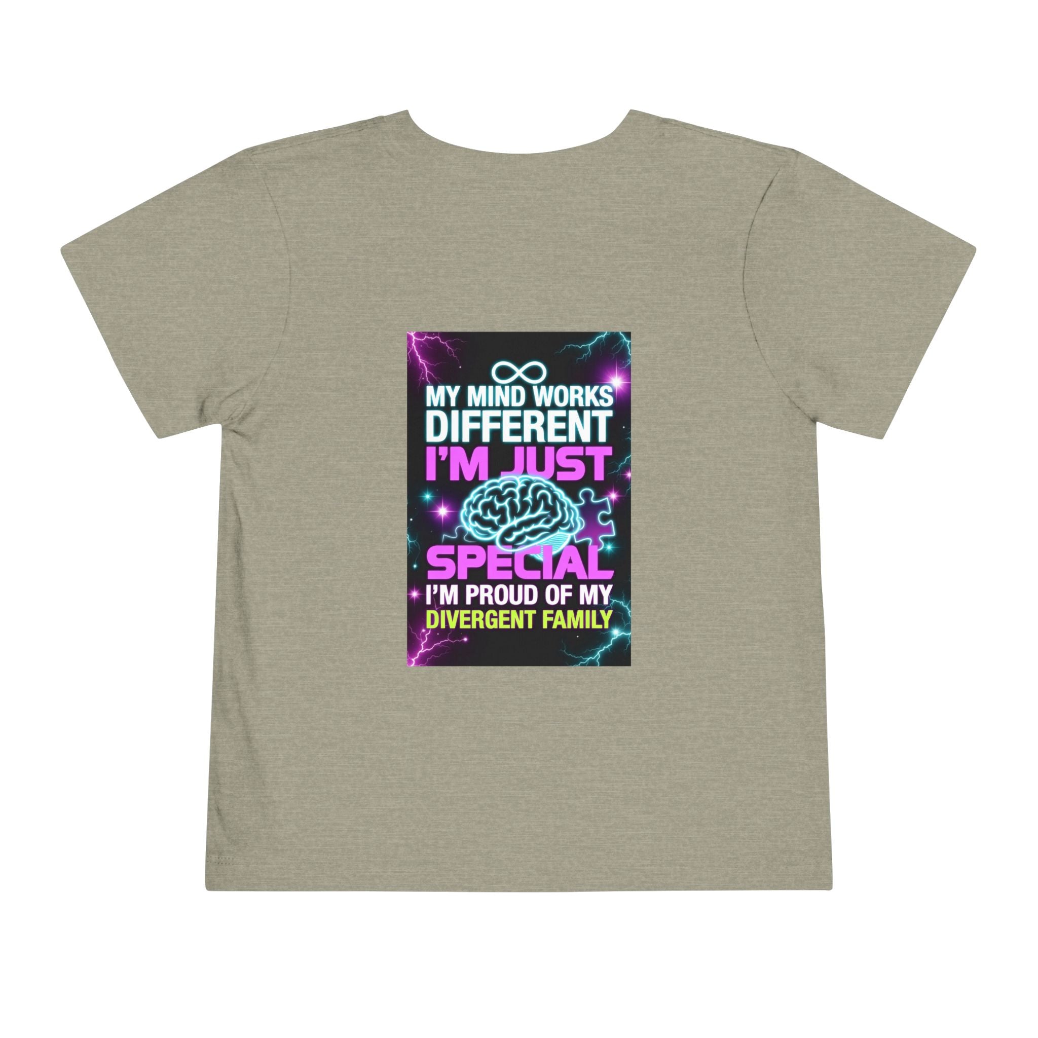 Toddler Tee — "My Mind Works Different, I’m Just Special" Autism Proud Kids Shirt