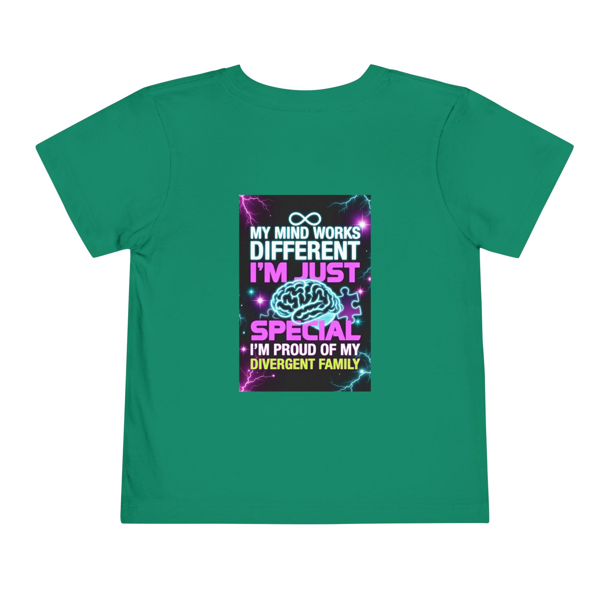 Toddler Tee — "My Mind Works Different, I’m Just Special" Autism Proud Kids Shirt