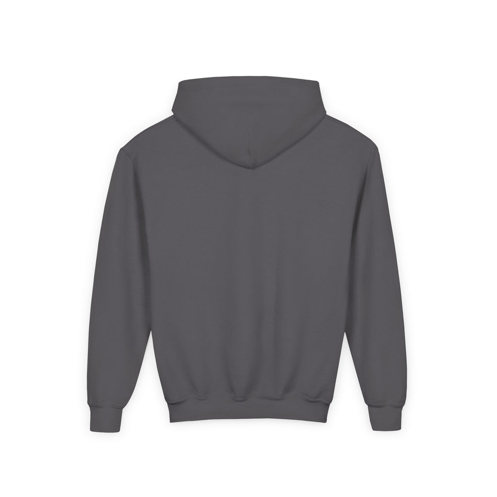 Youth Hoodie — 'Stay Wild, Be Brave' Heart Flame Graphic