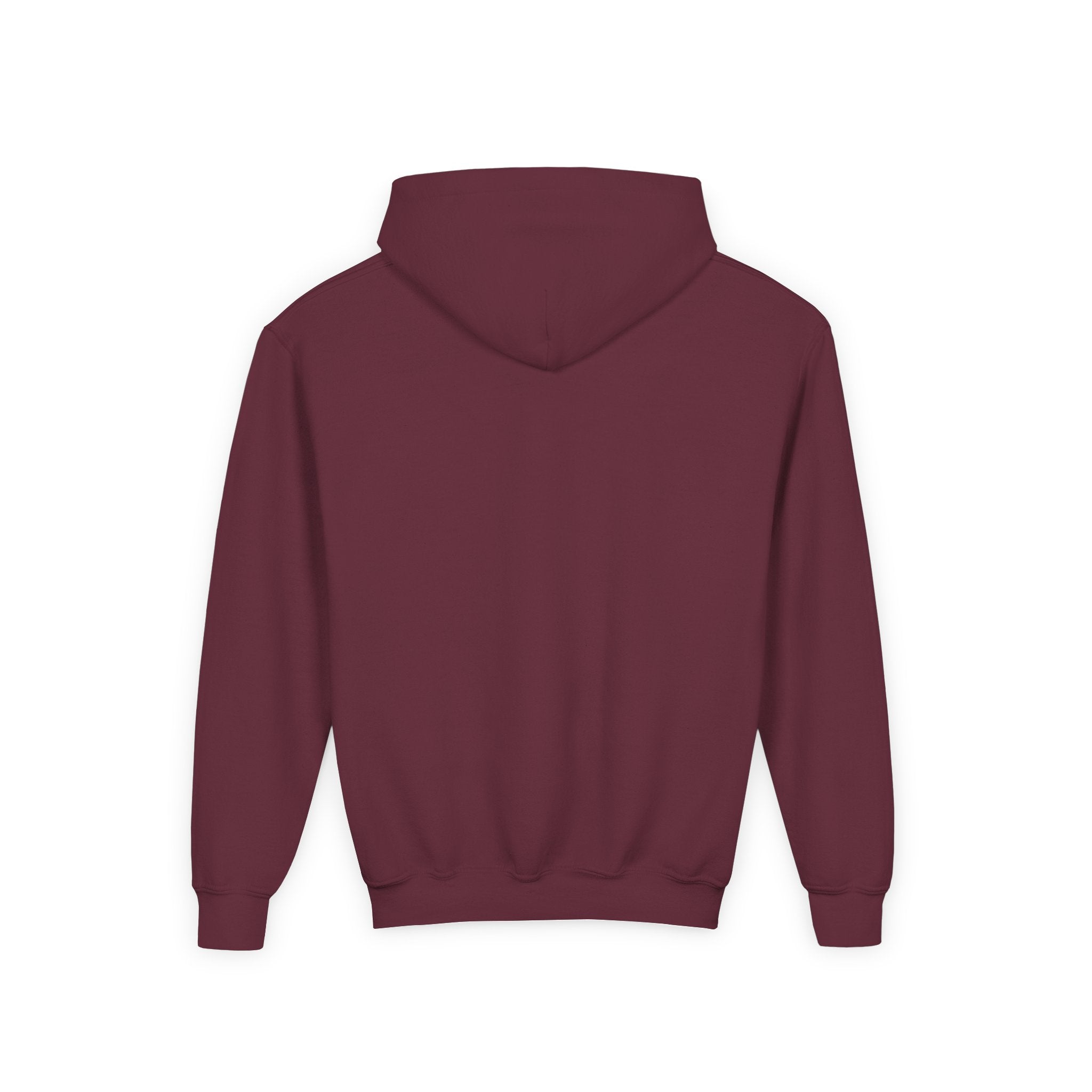 Youth Hoodie — 'Stay Wild, Be Brave' Heart Flame Graphic