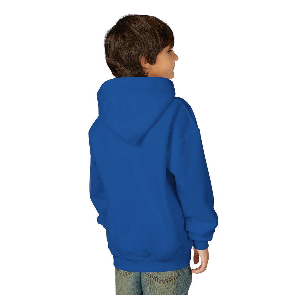 Youth Hoodie — 'Stay Wild, Be Brave' Heart Flame Graphic
