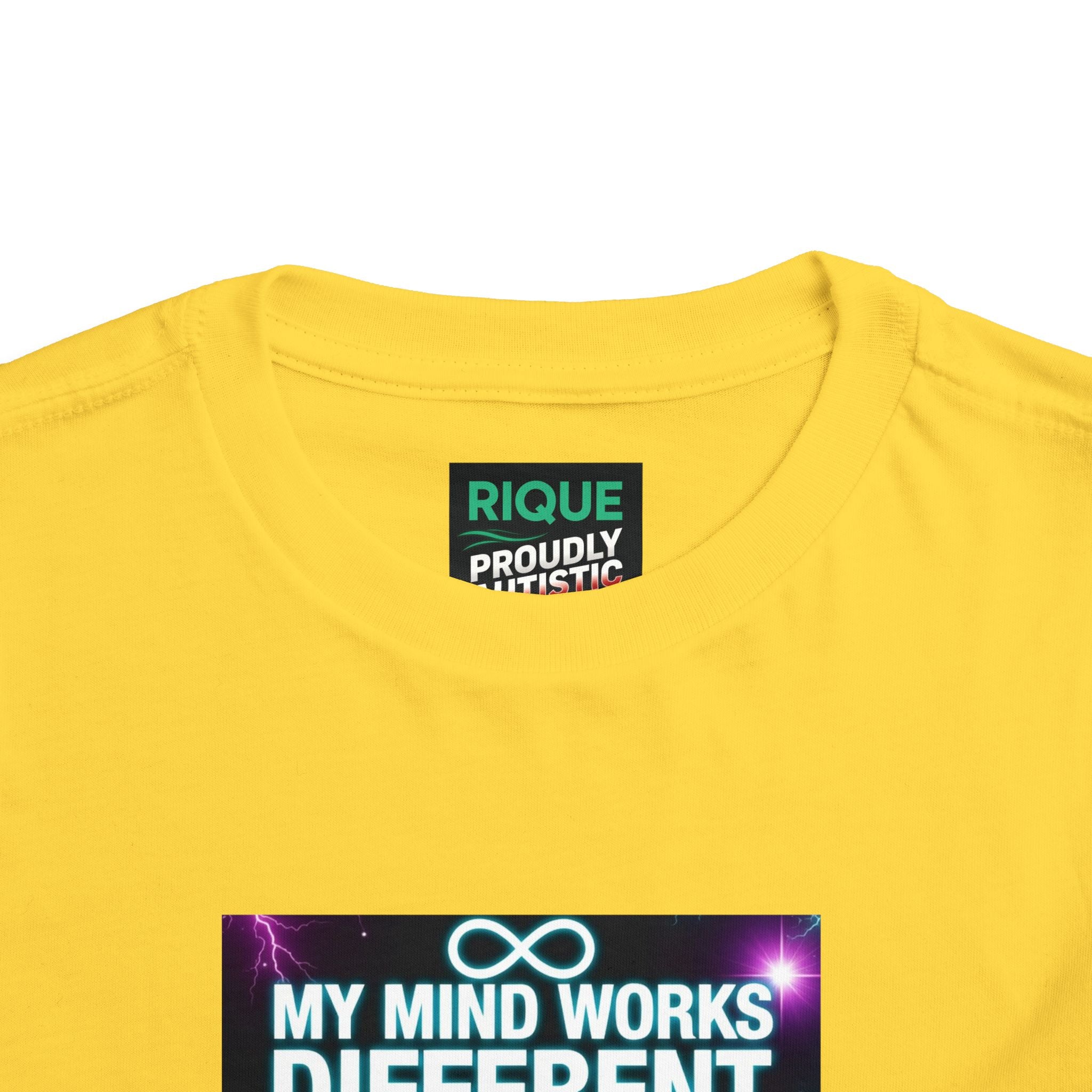 Toddler Tee — "My Mind Works Different I'm Just Special" Autism Pride Shirt